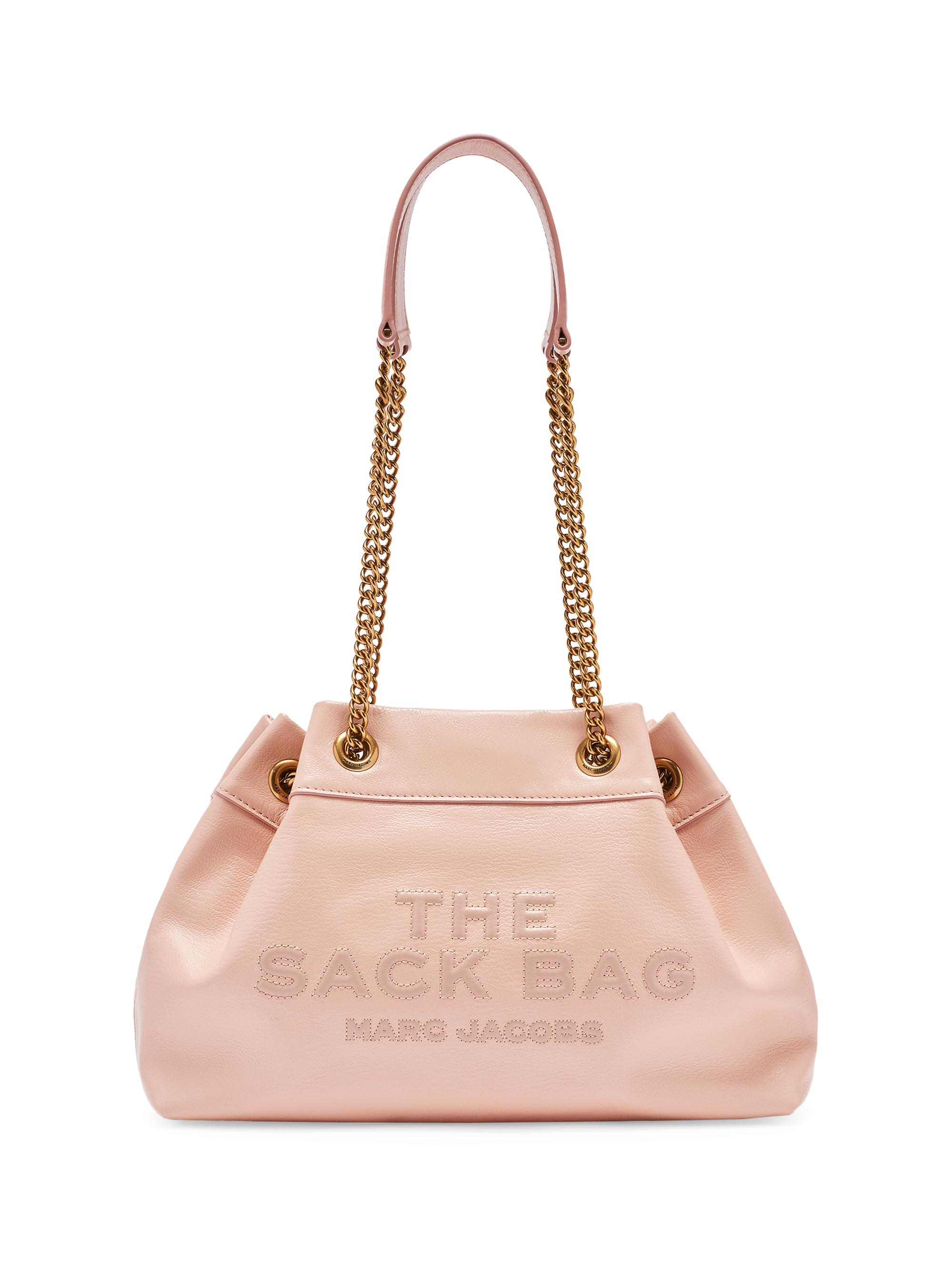Marc Jacobs Women's The  Chain Sack Leather Shoulder Bag - Rose