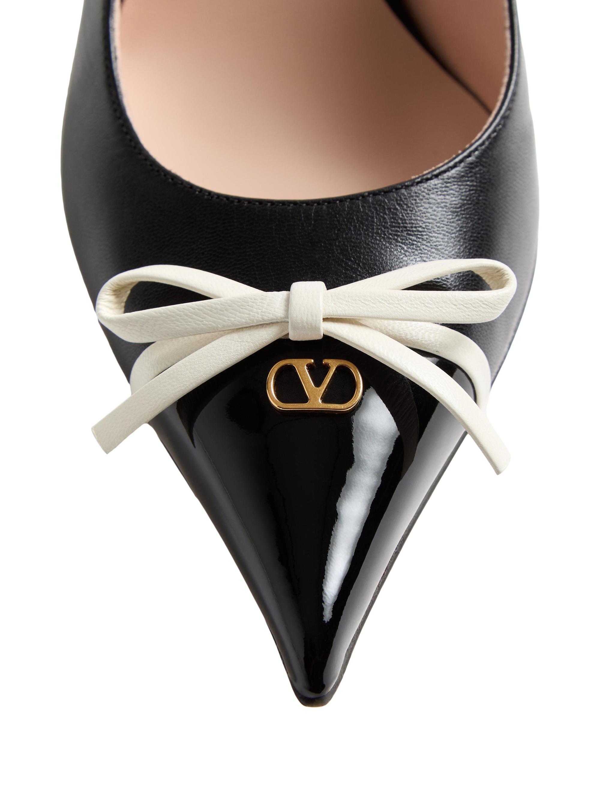 Valentino Garavani Bepointy Slingback Pumps 80MM in Patent Leather