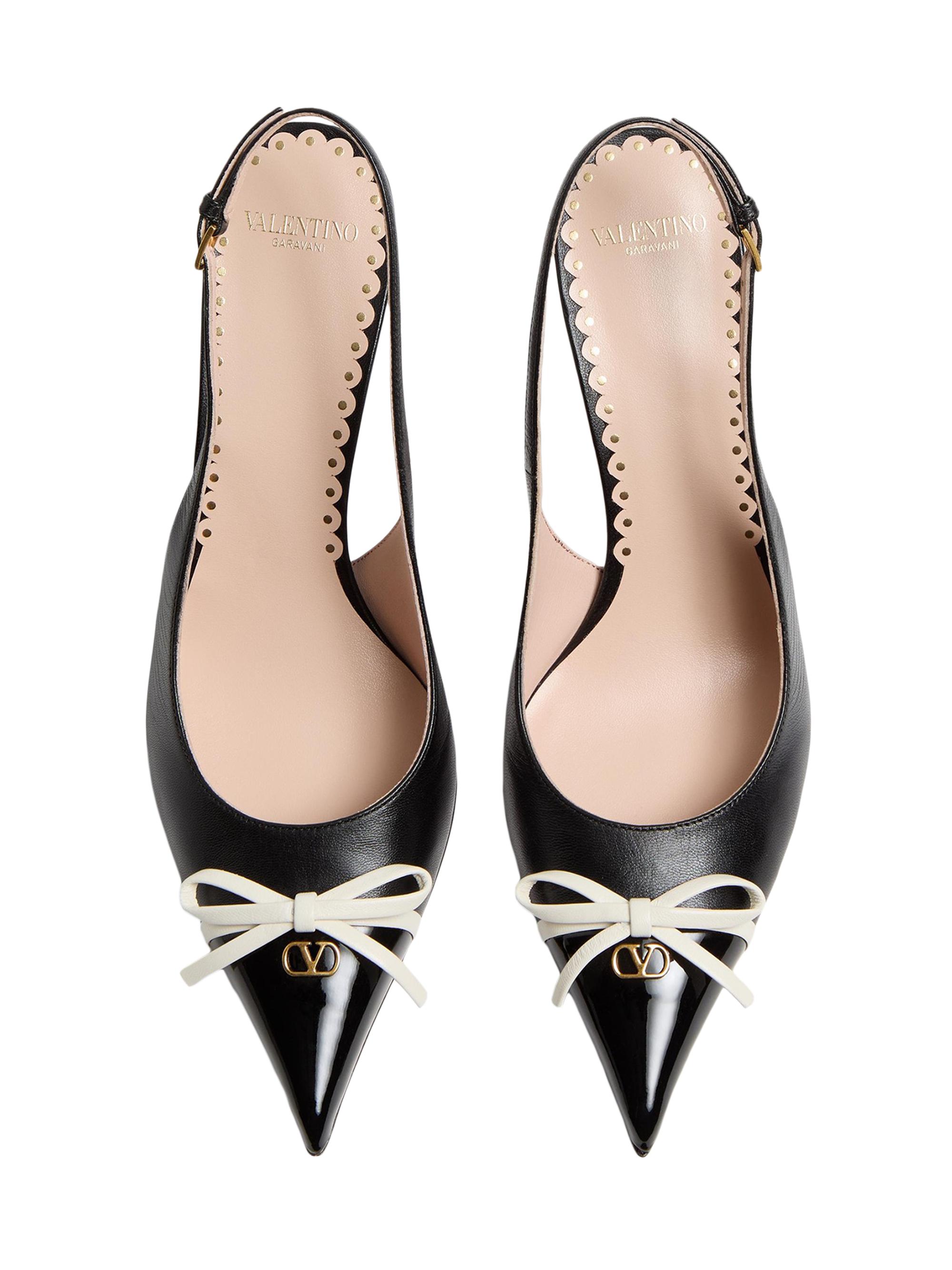 Valentino Garavani Bepointy Slingback Pumps 80MM in Patent Leather