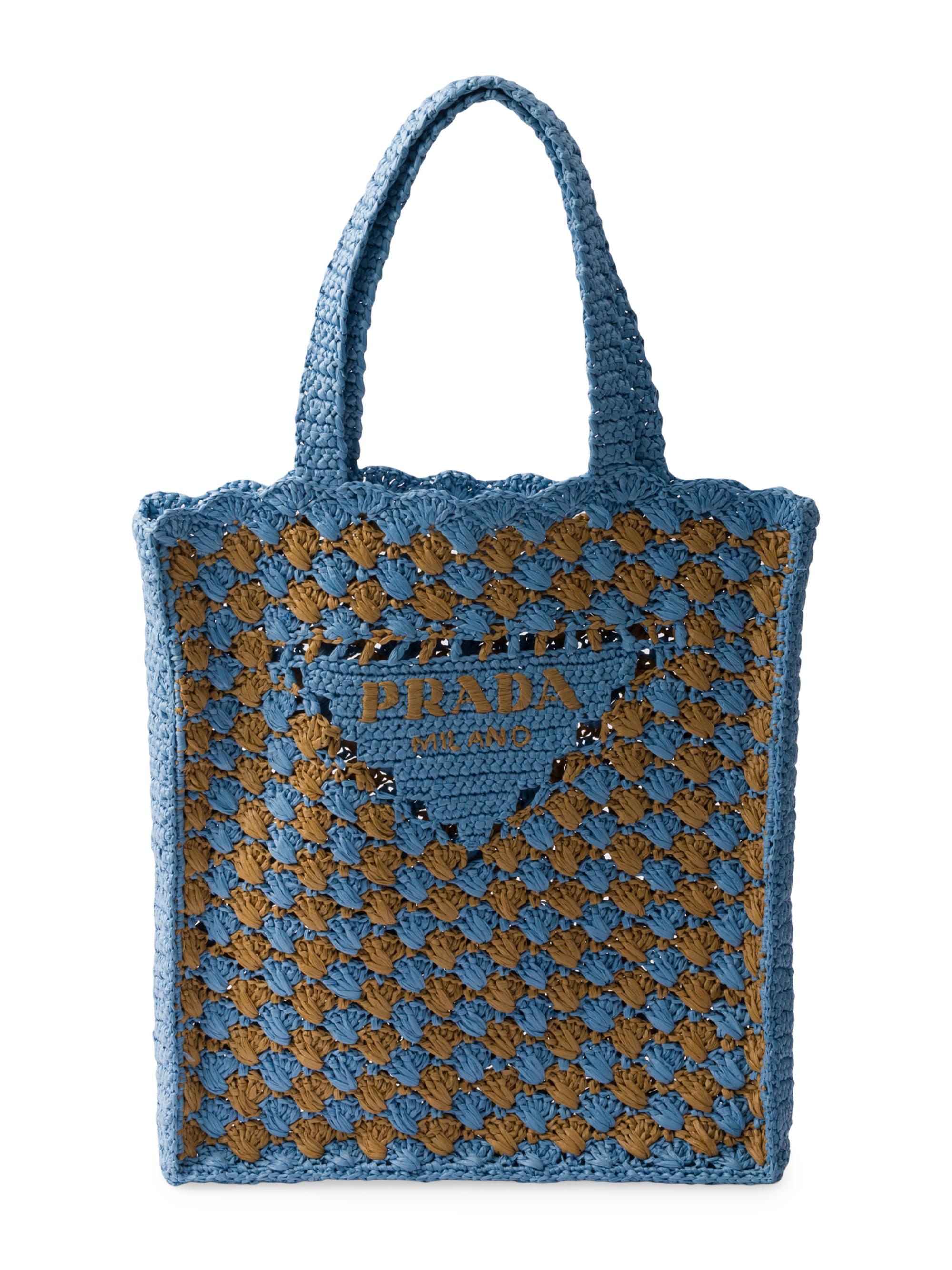 Prada Women's Crochet Tote Bag - Green