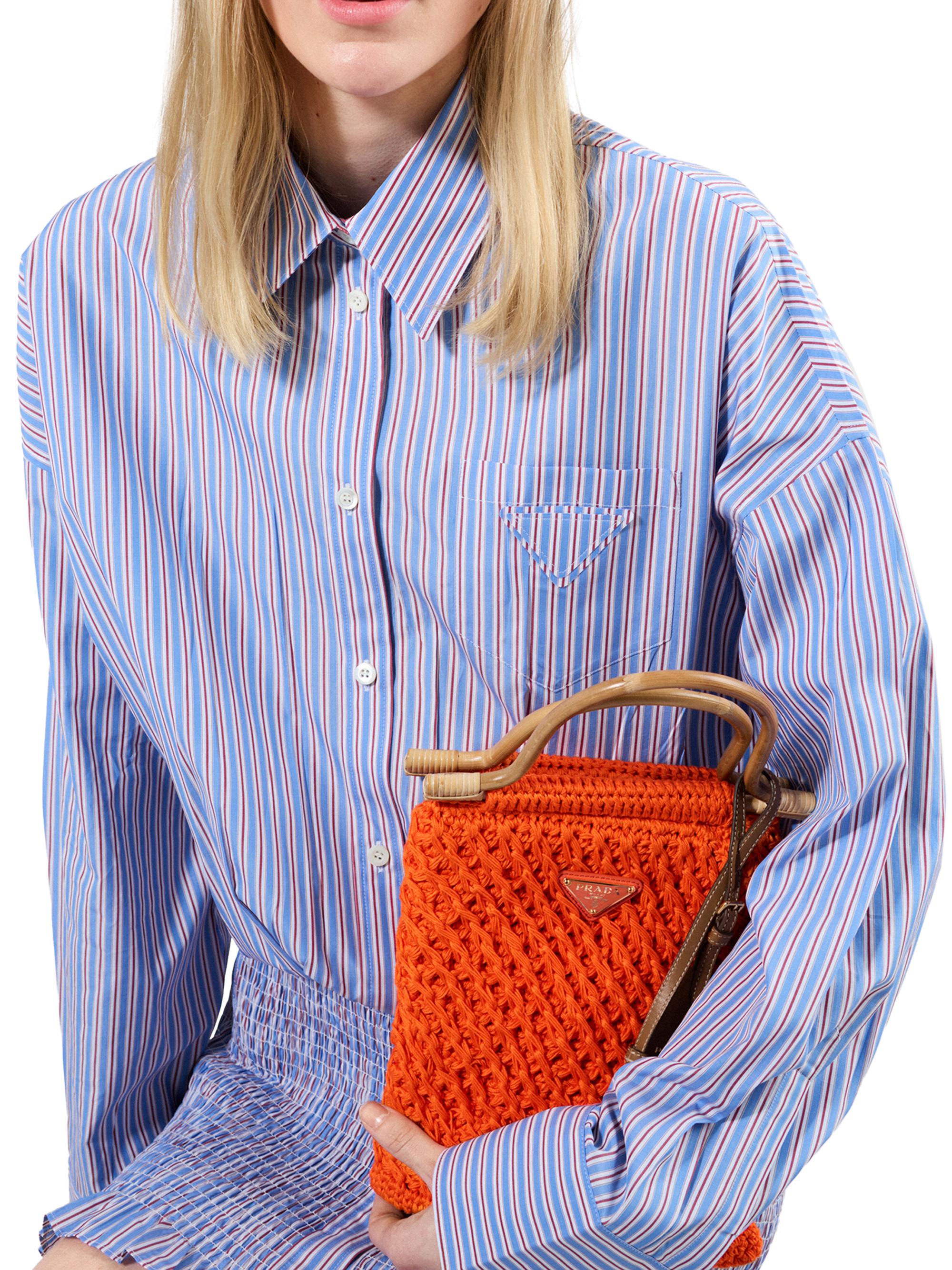 Prada Cotton Crochet Mini Top Handle Bag | Saks Fifth Avenue