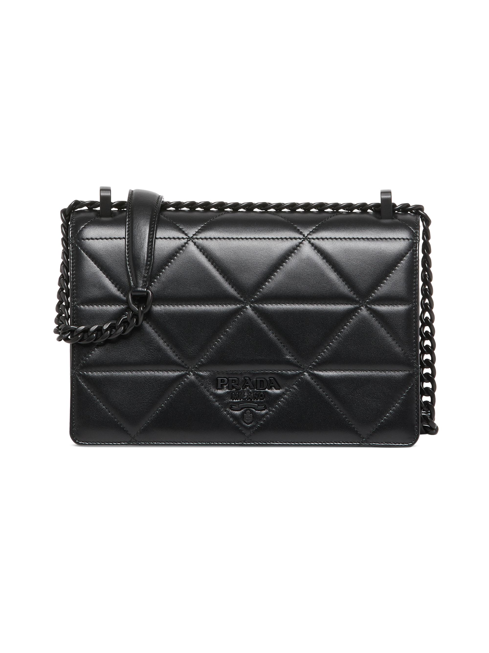 Prada Women's Spectrum Nappa Leather Shoulder Bag - Black