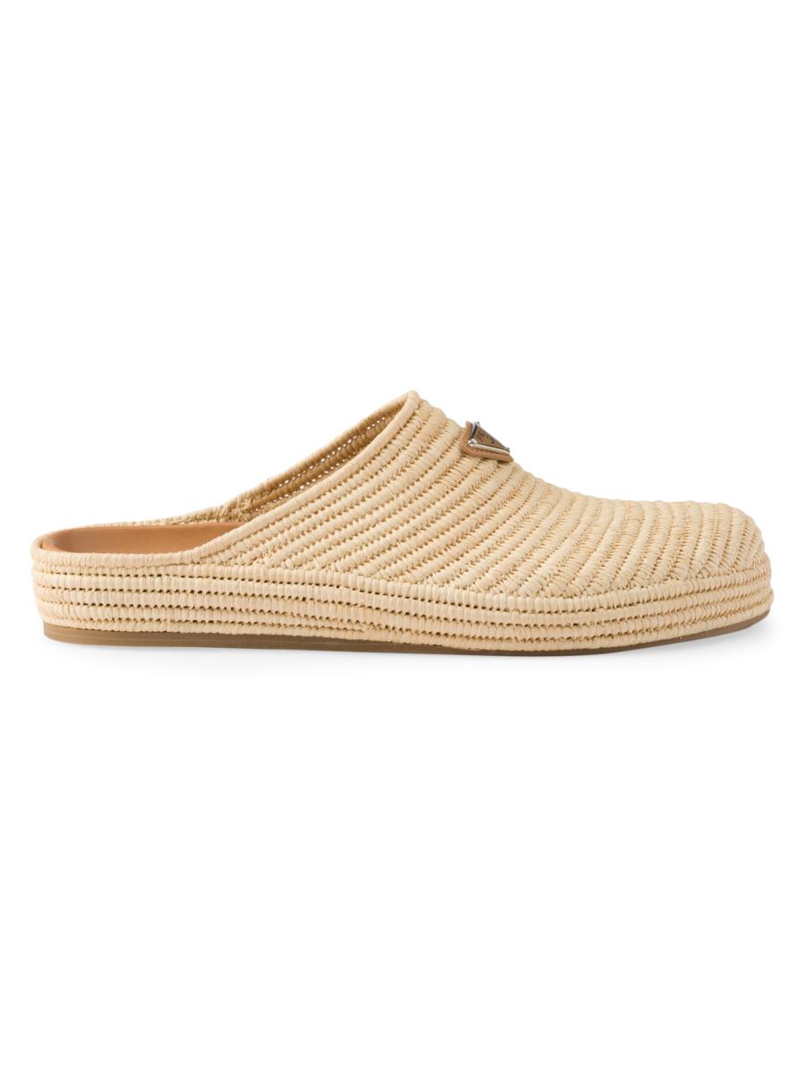 Prada ラフィア ミュール Raffia mules ★関税込 Prada Raffia Mules | Saks Fifth Avenue