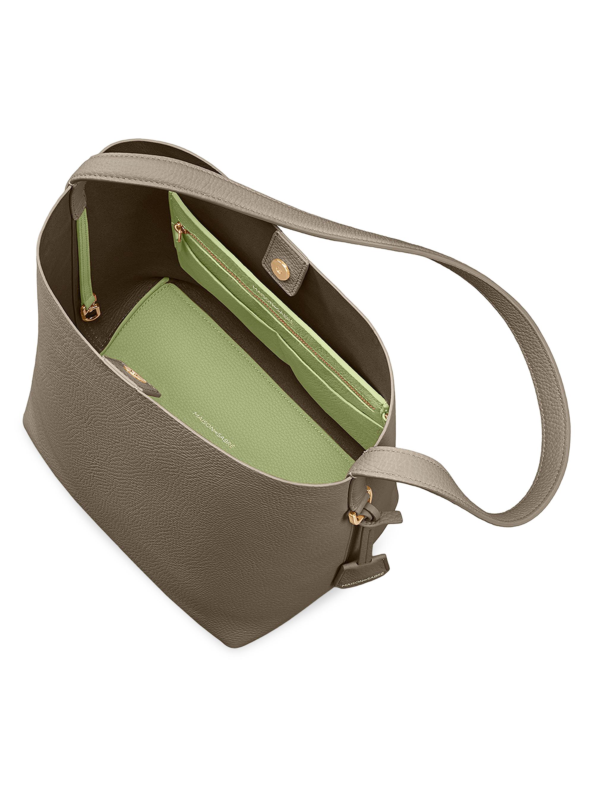 Maison de Sabre Leather Bucket Soft Tote Bag | Saks Fifth Avenue