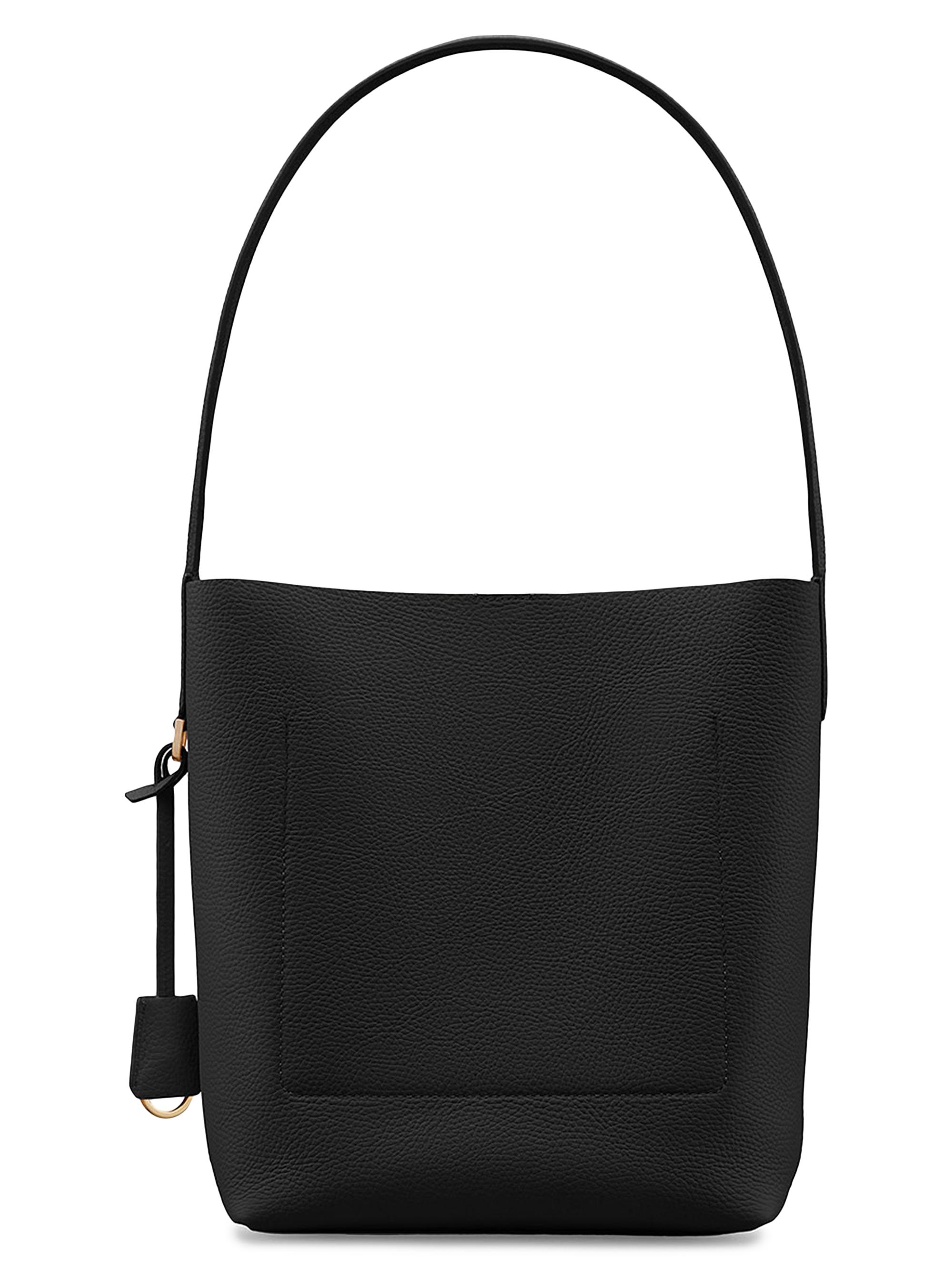 Maison de Sabre Women's Leather Bucket Soft Tote Bag - Rouge Noir | Thumbnail 8