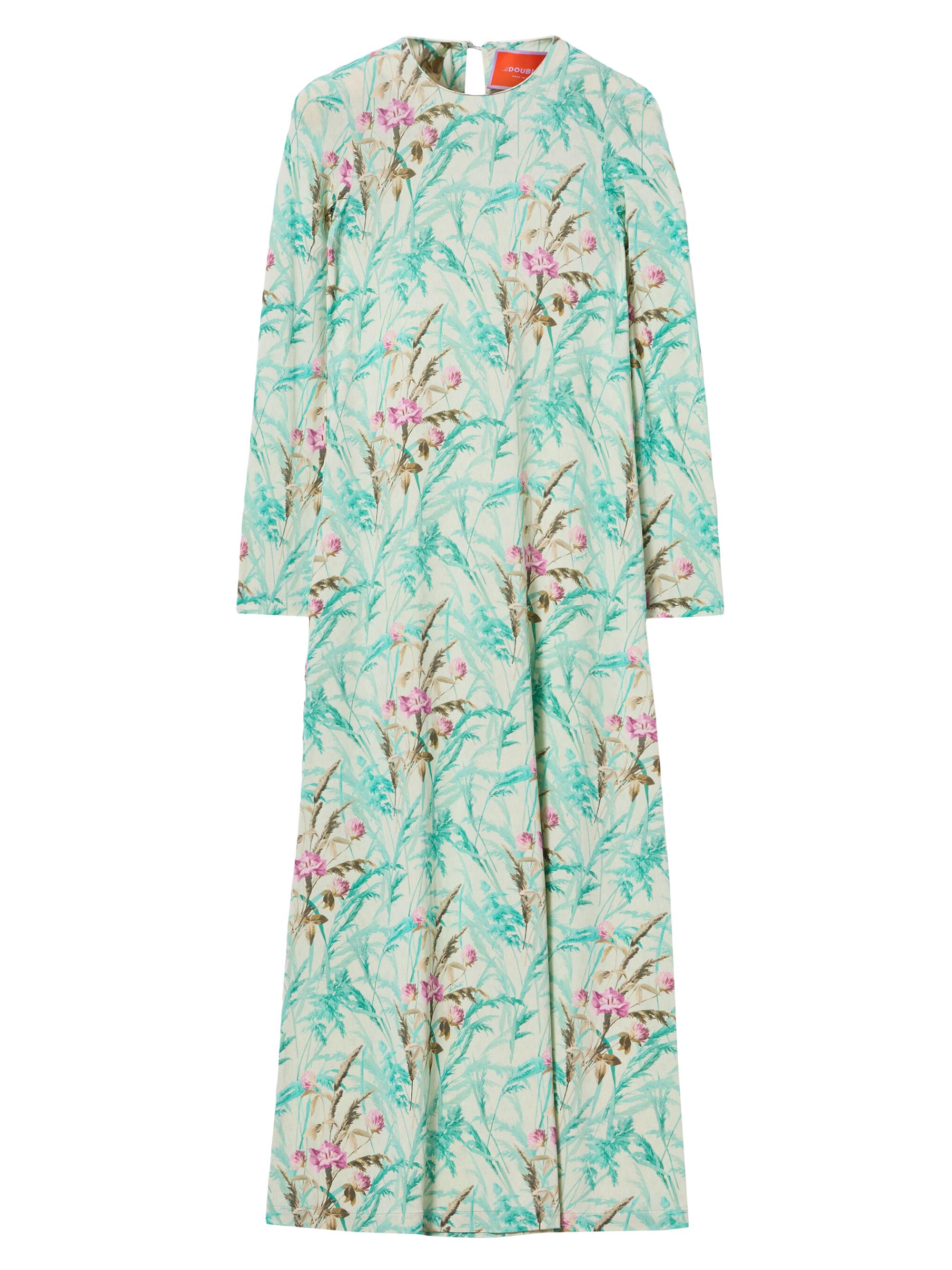 La DoubleJ Women's Long Sleeve Swing Dress - Heath Menta