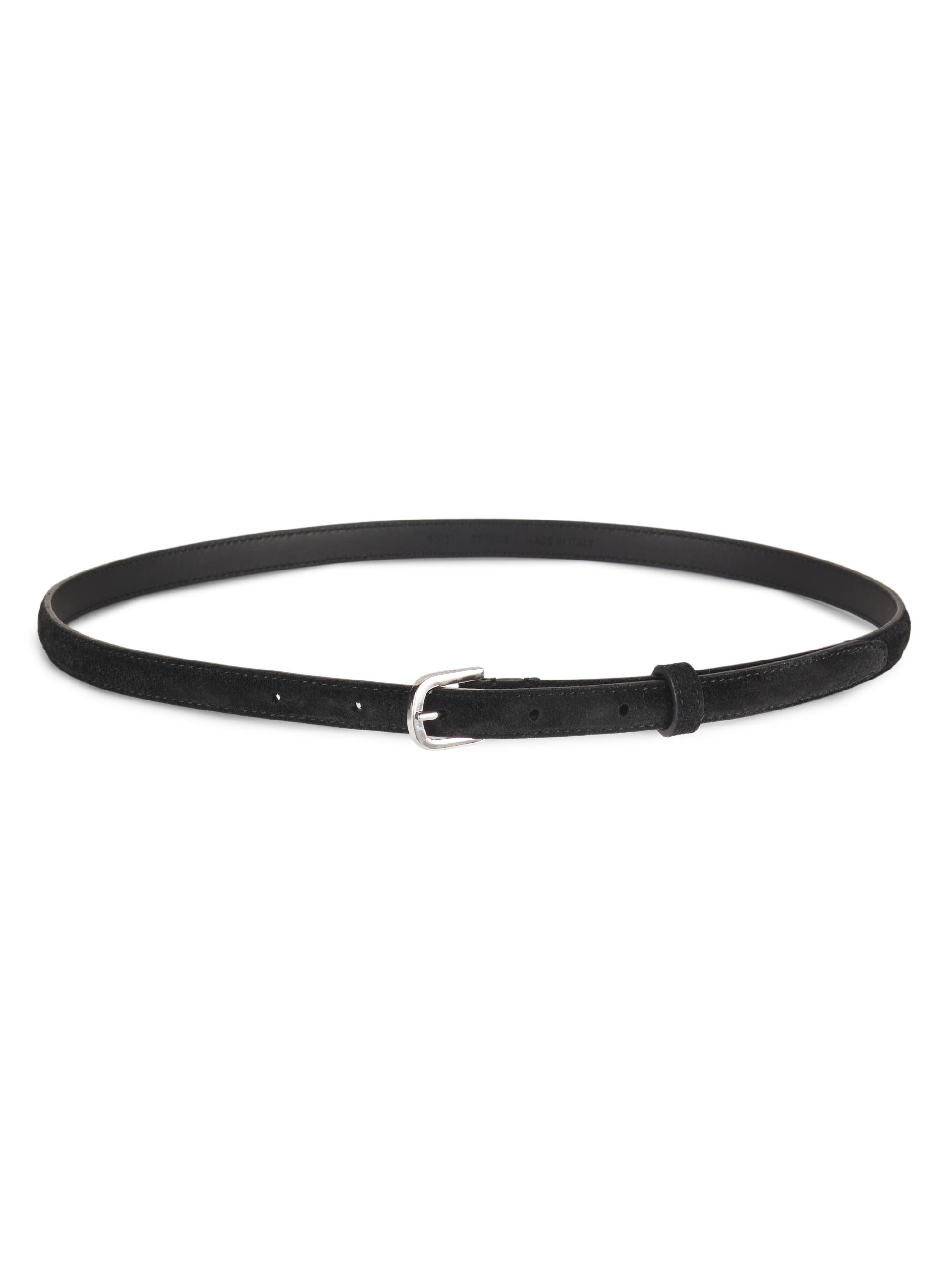 Toteme Women's Suede Belt - Black
