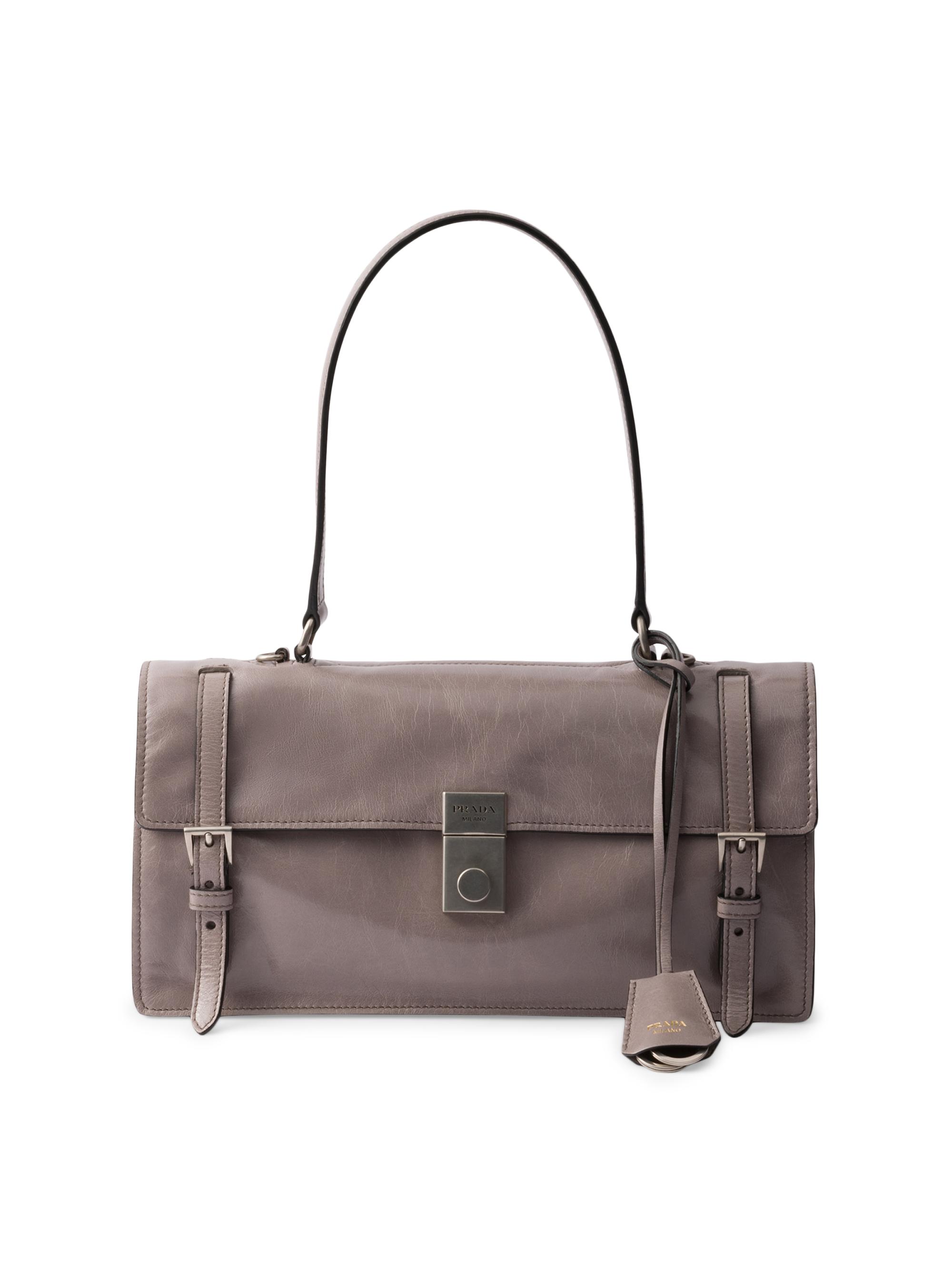 Prada Nappa Antique Leather Multi-Pocket Shoulder Bag | Saks Fifth