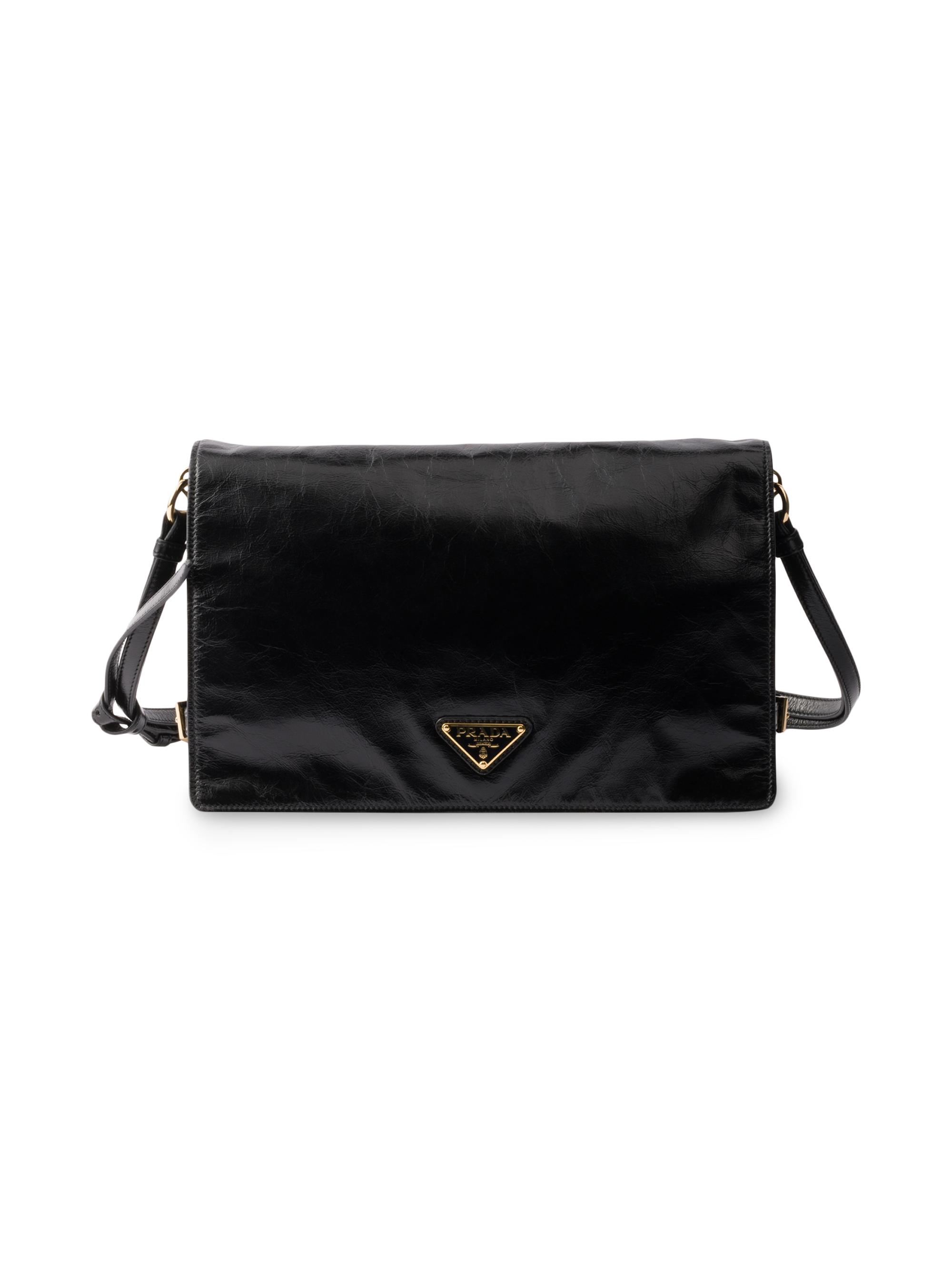 Prada Women's  Leather Shoulder Bag - Black