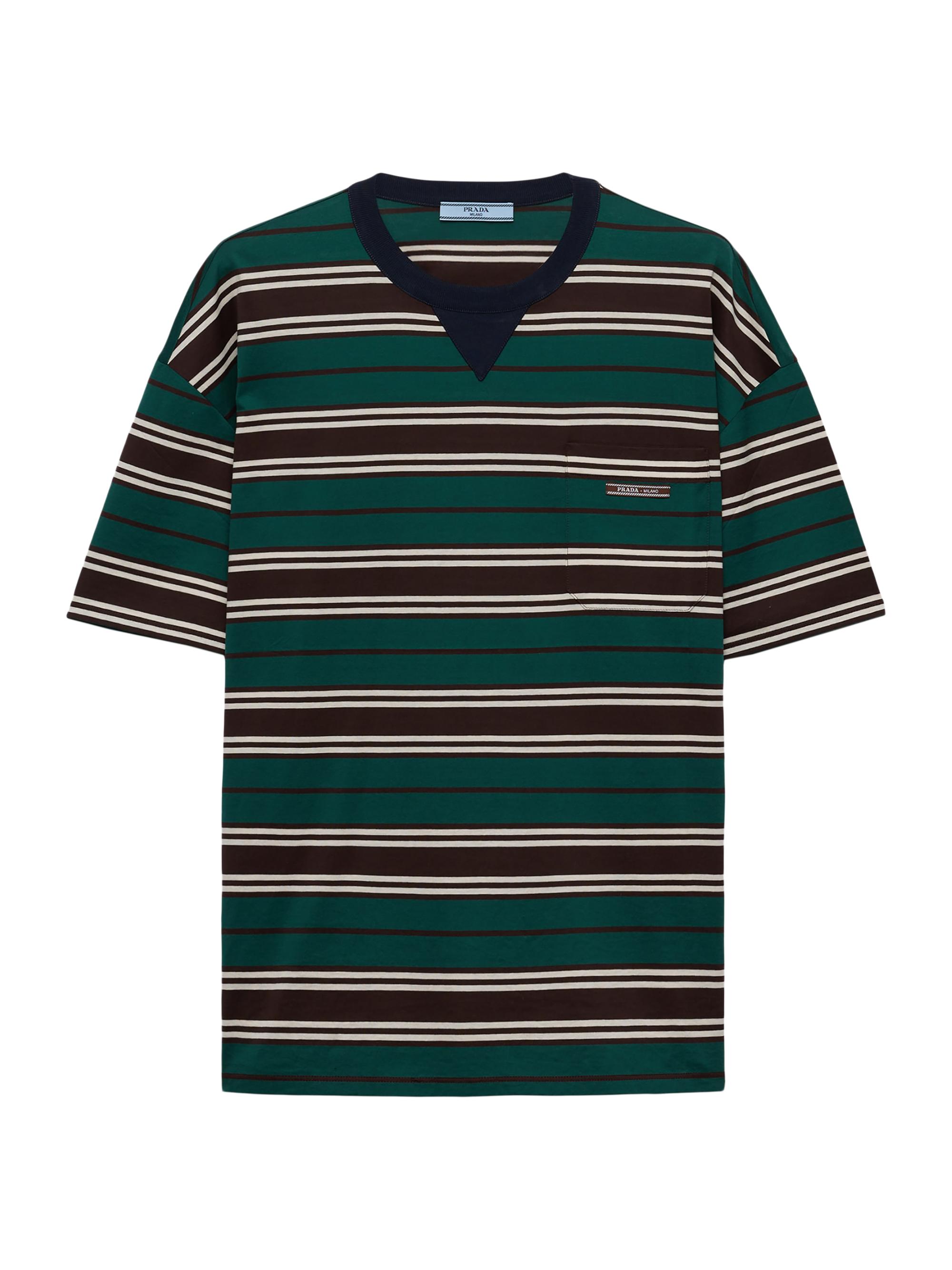 Prada Women's Striped Lisle Cotton T-Shirt