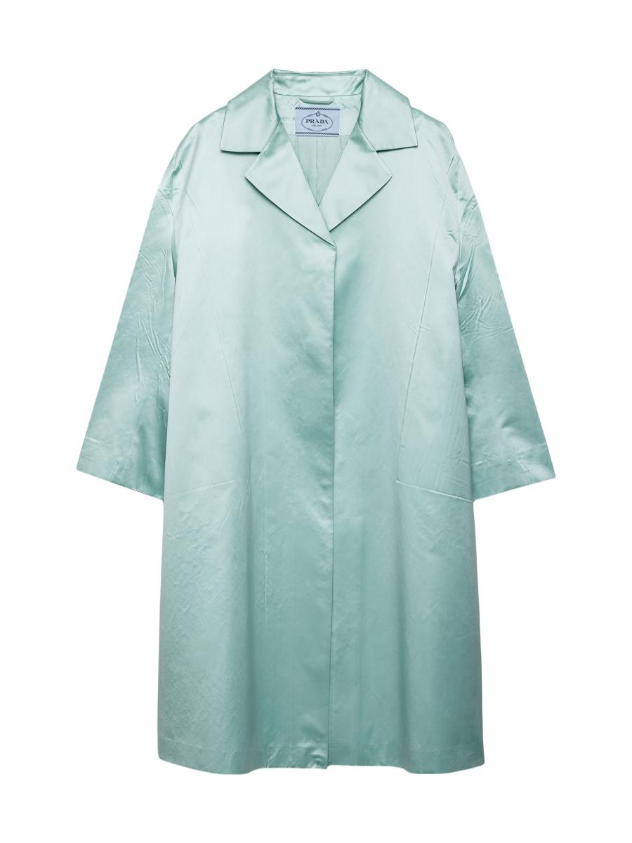 Prada Single-Breasted Duchesse Coat | Saks Fifth Avenue