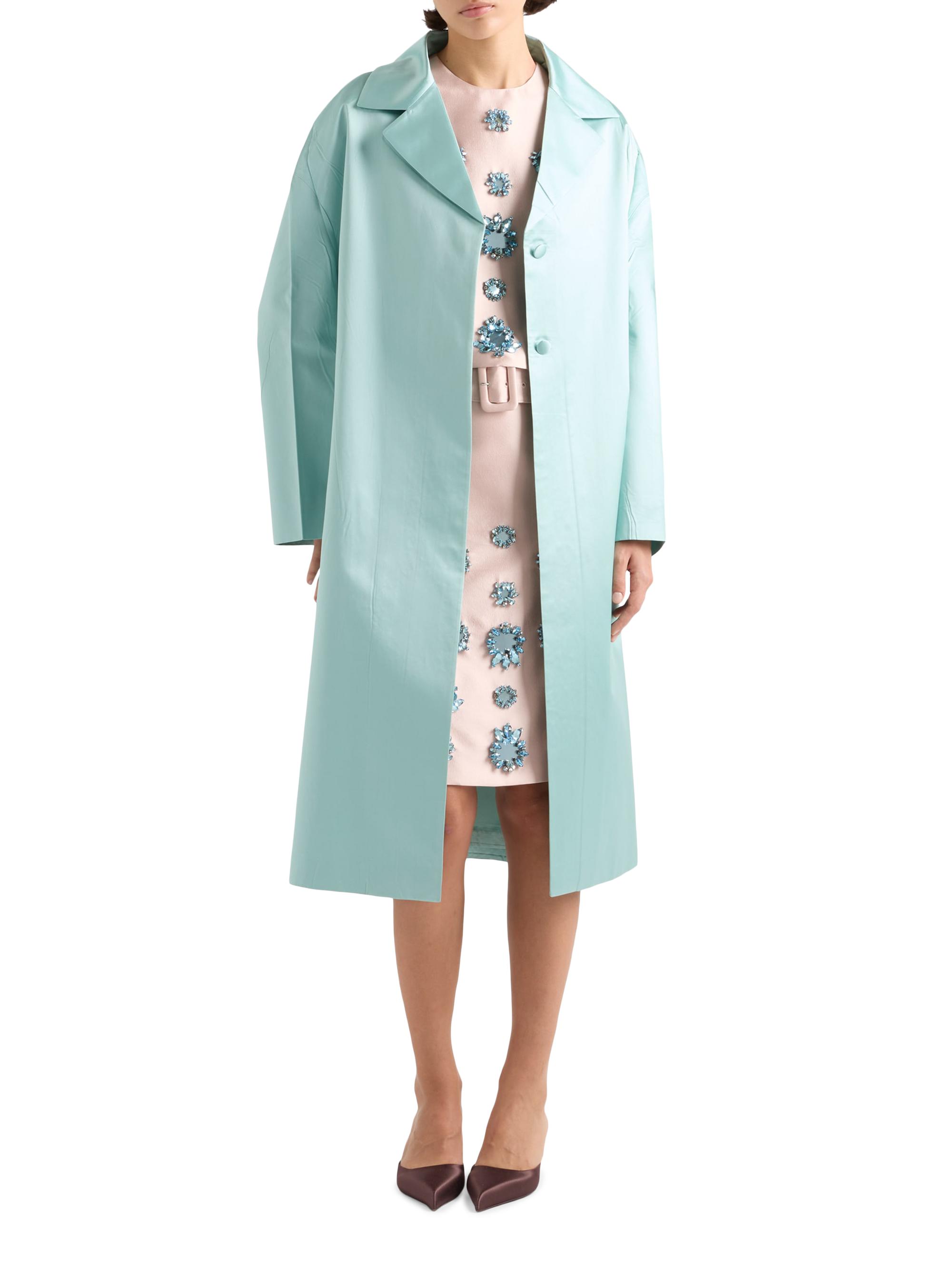 Prada Single-Breasted Duchesse Coat | Saks Fifth Avenue