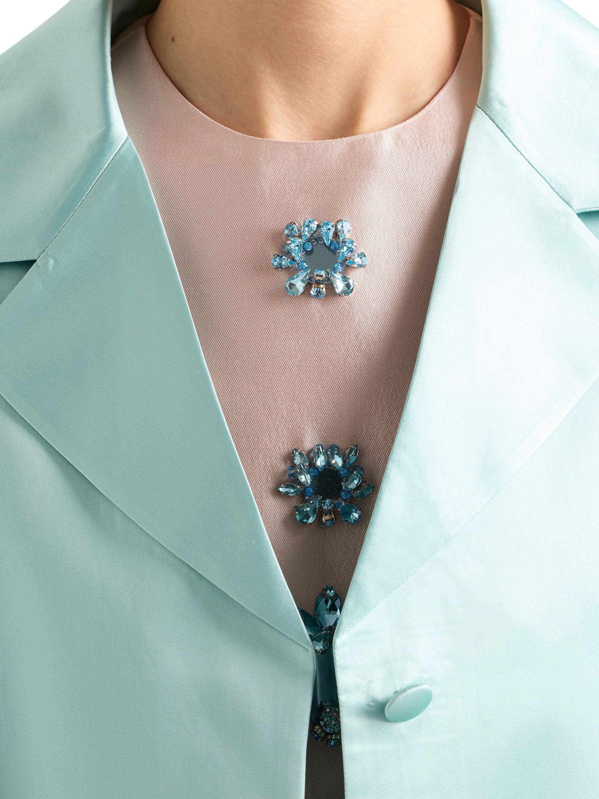 Prada Single-Breasted Duchesse Coat | Saks Fifth Avenue