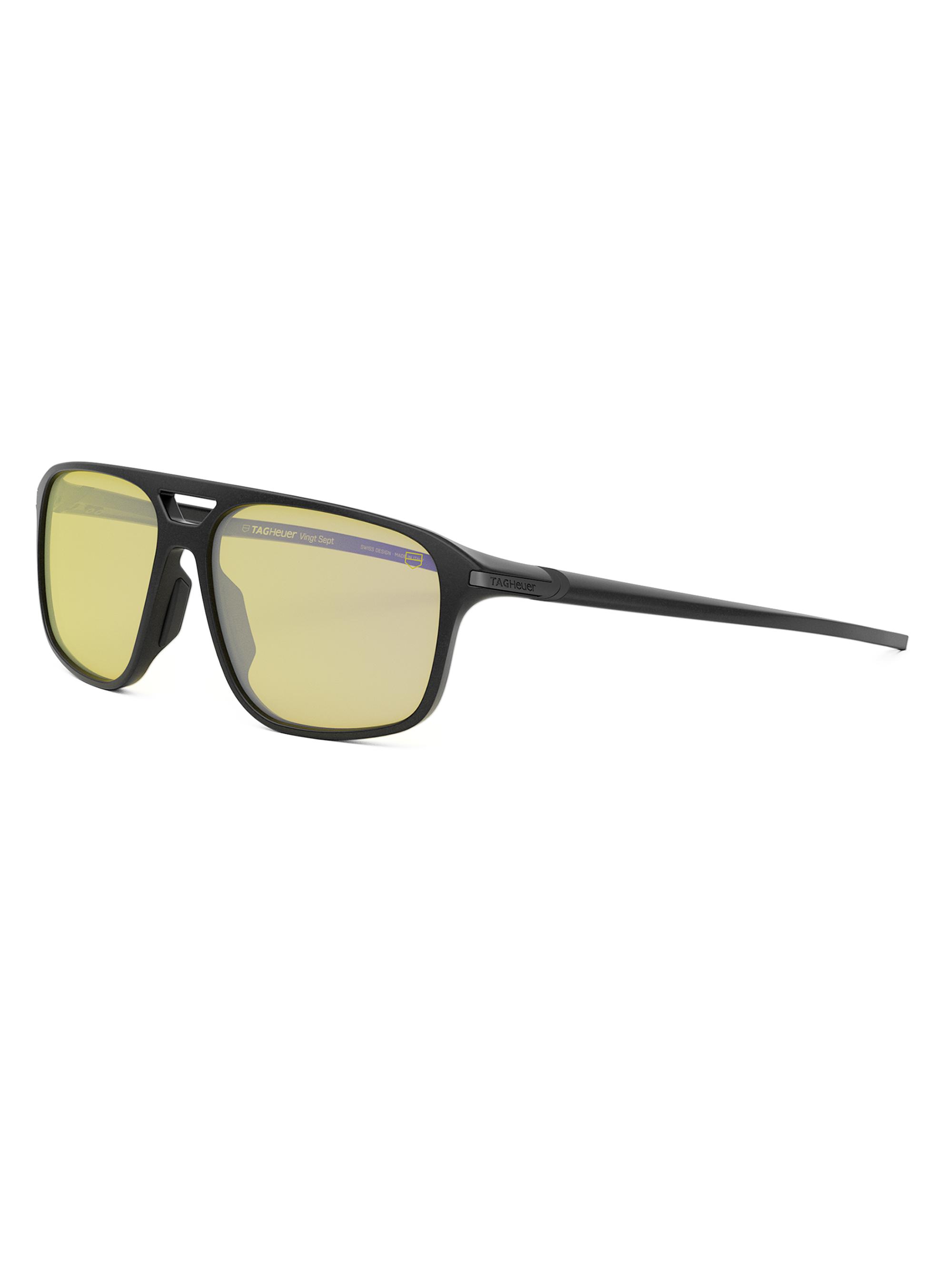 TAG Heuer Men's Vingt Sept 59MM Geometric Sunglasses - Black Roviex
