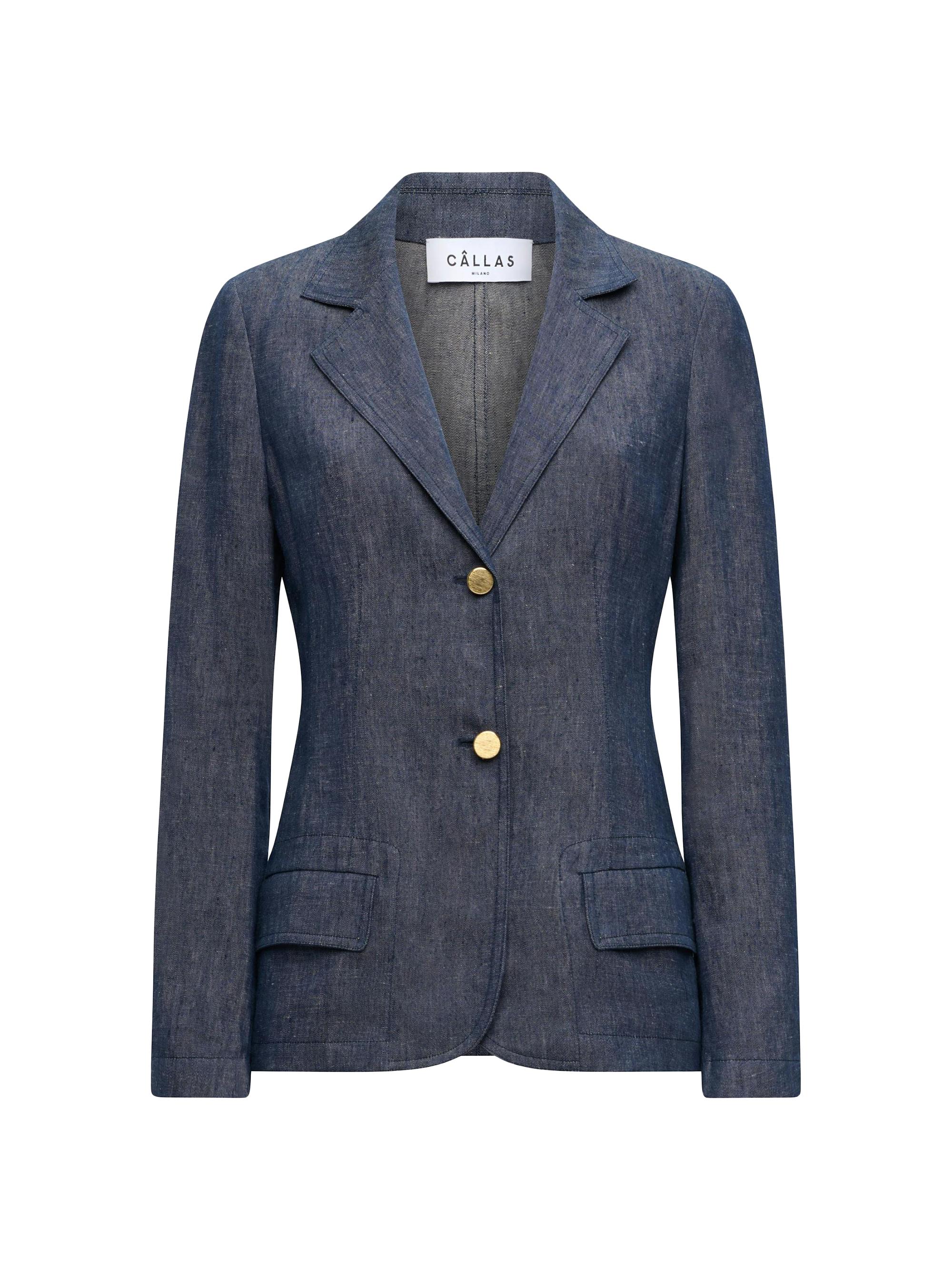 Callas Milano Women's Marcel Shirt Blazer - Indigo
