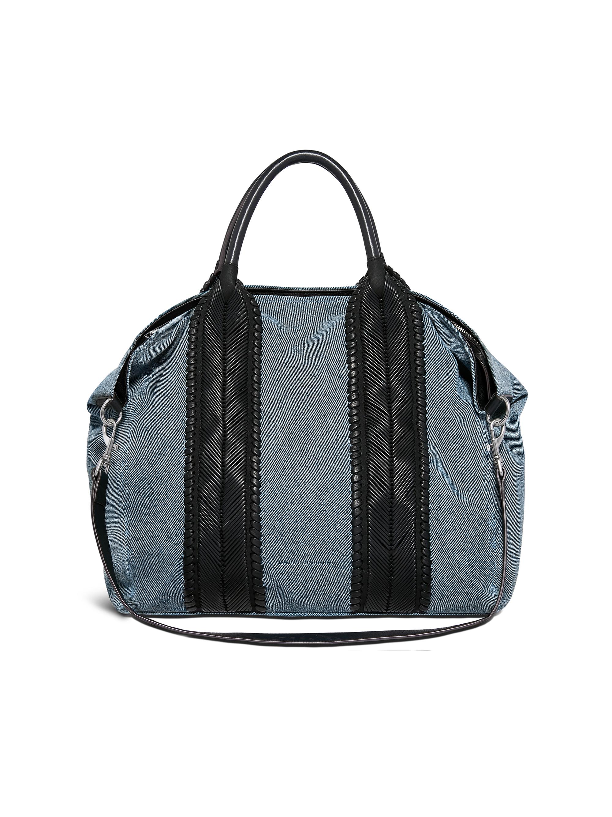 Aimee Kestenberg Women's All For Love Leather Convertible Top Zip Tote Bag - Bright Denim Leather