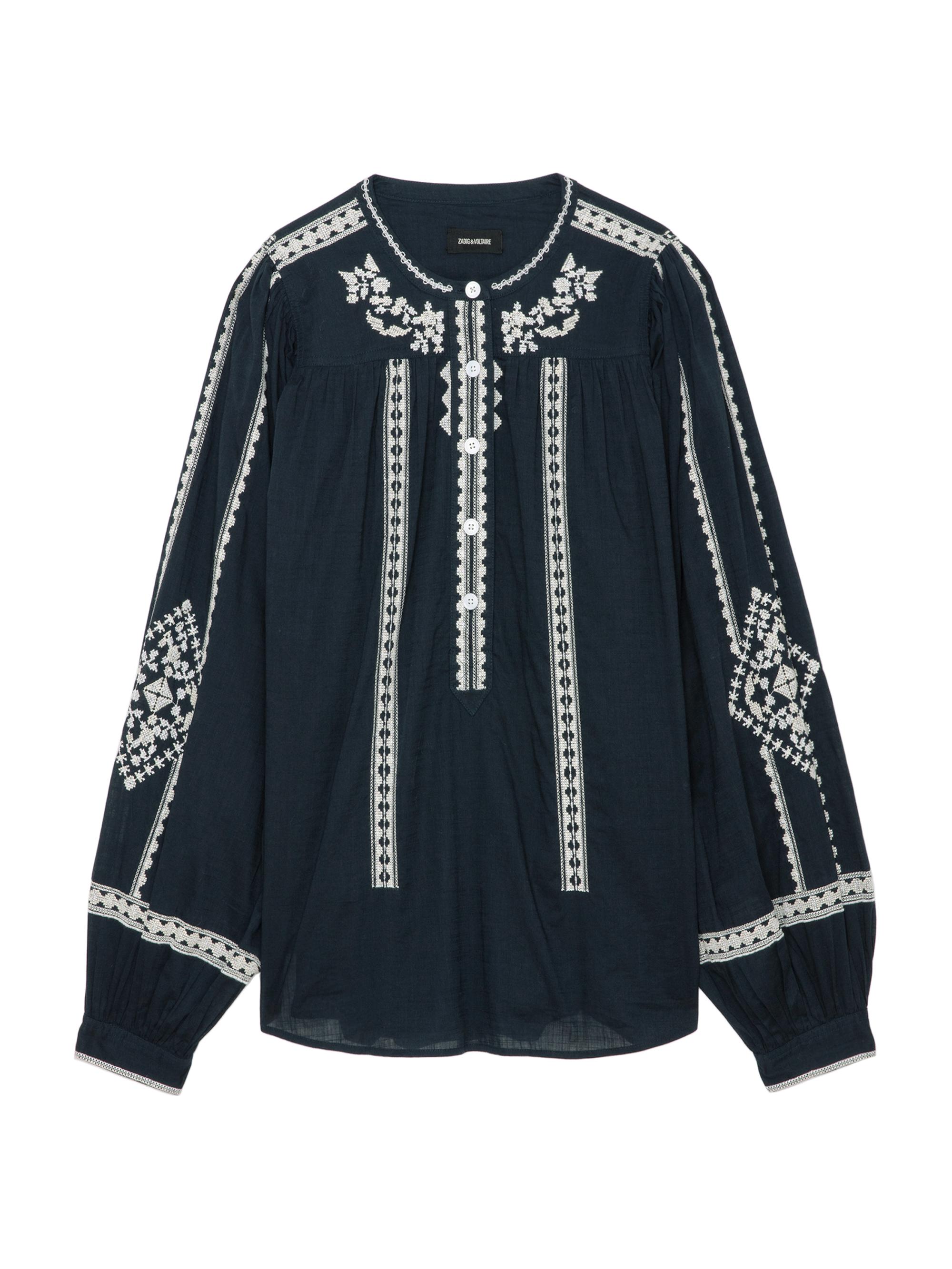 Zadig & Voltaire Tigy Cotton Blouse | Saks Fifth Avenue