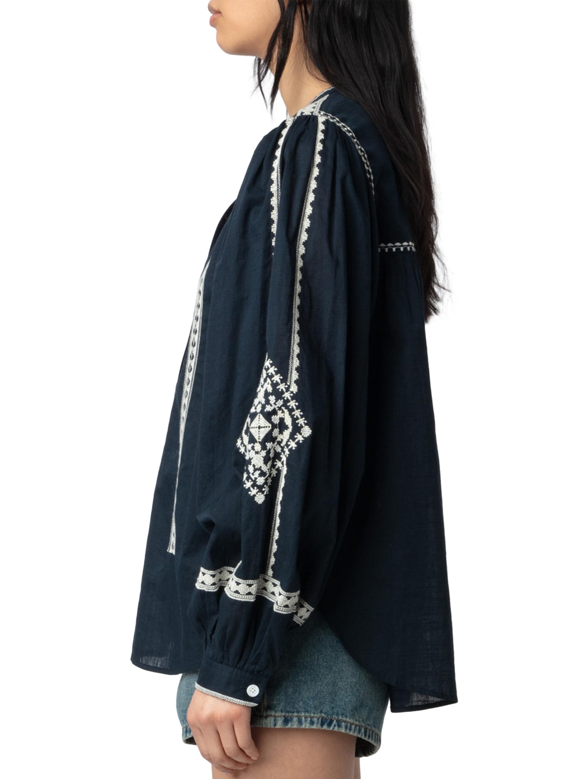 Zadig & Voltaire Tigy Cotton Blouse | Saks Fifth Avenue