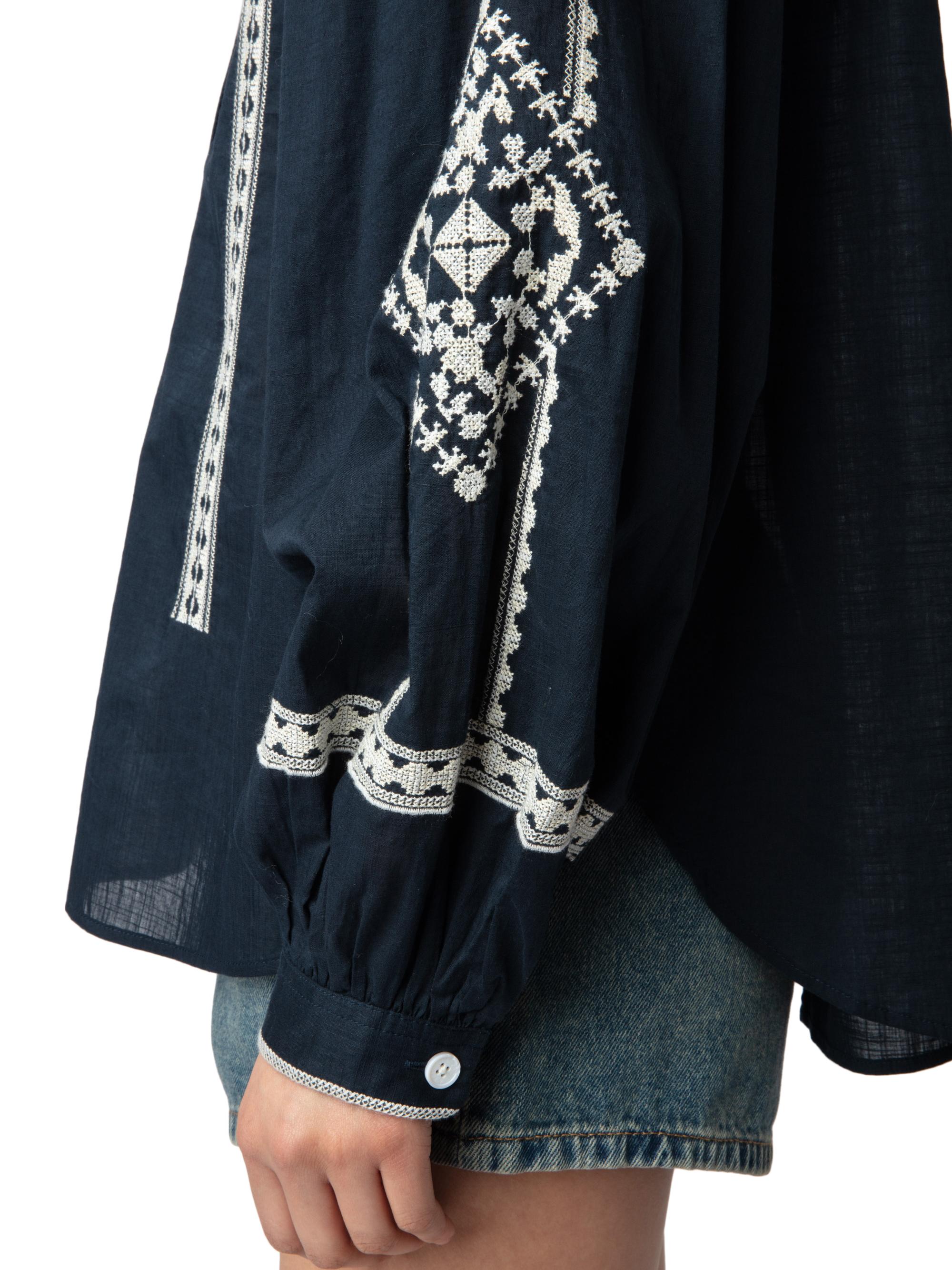 Zadig & Voltaire Tigy Cotton Blouse | Saks Fifth Avenue
