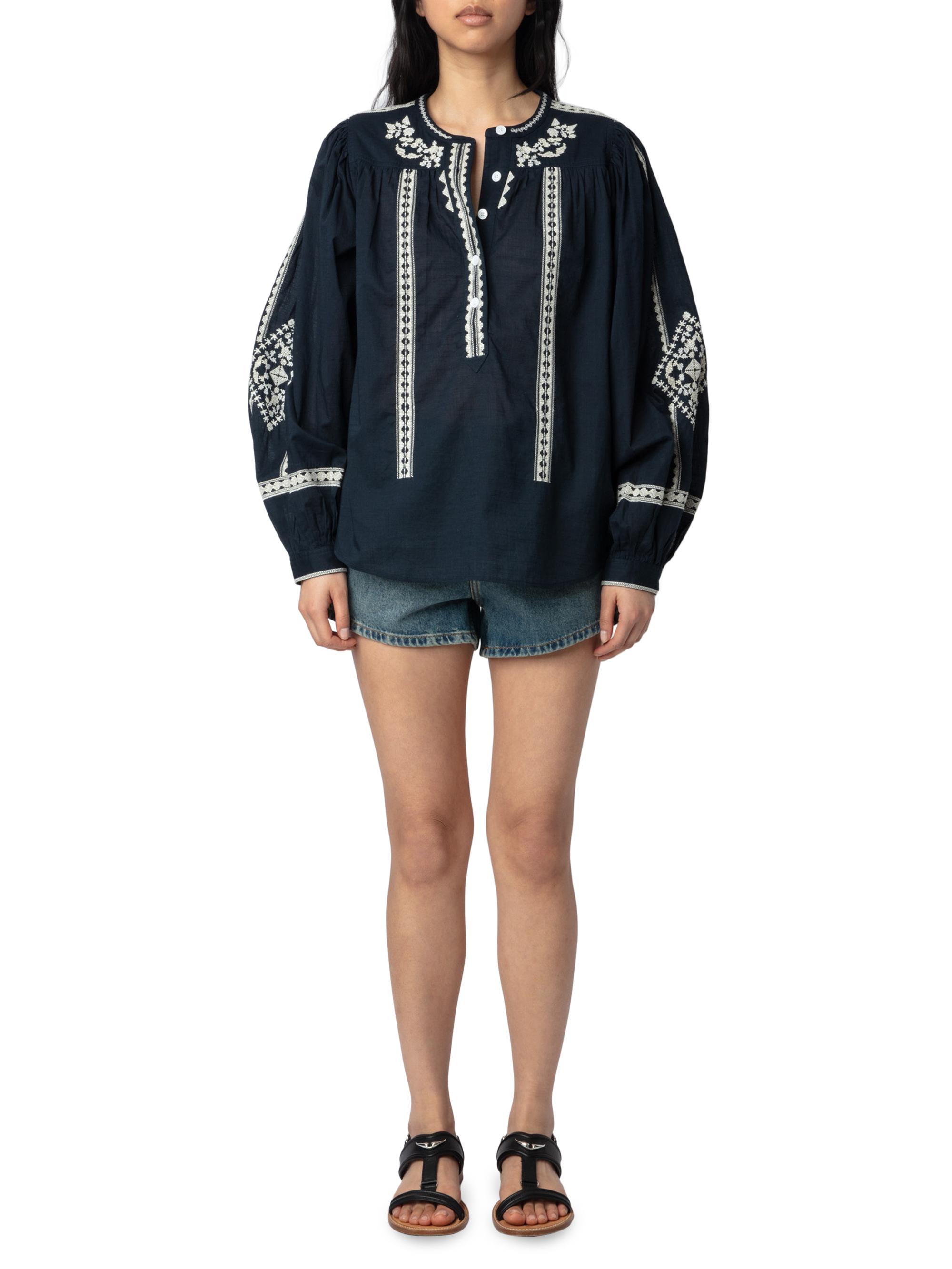 Zadig & Voltaire Tigy Cotton Blouse | Saks Fifth Avenue