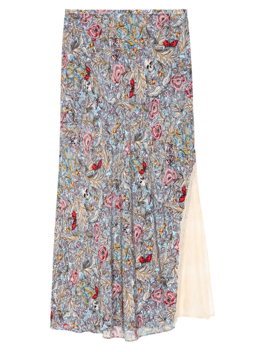 Zadig & Voltaire Jayla Soft British Flowers Midi-Skirt