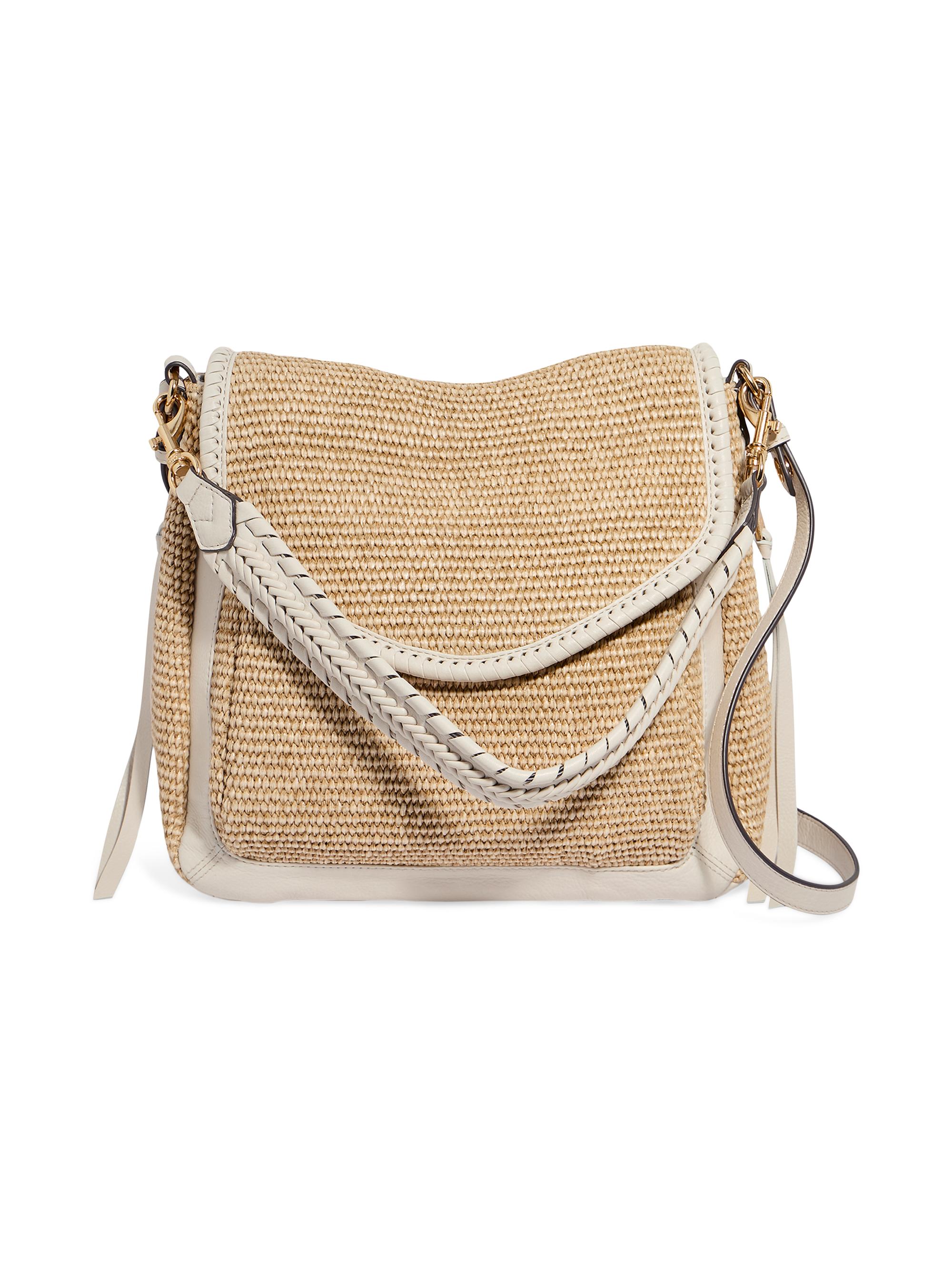 Aimee Kestenberg Women's All For Love Zip Raffia Top Convertible Shoulder Bag - Natural Raffia
