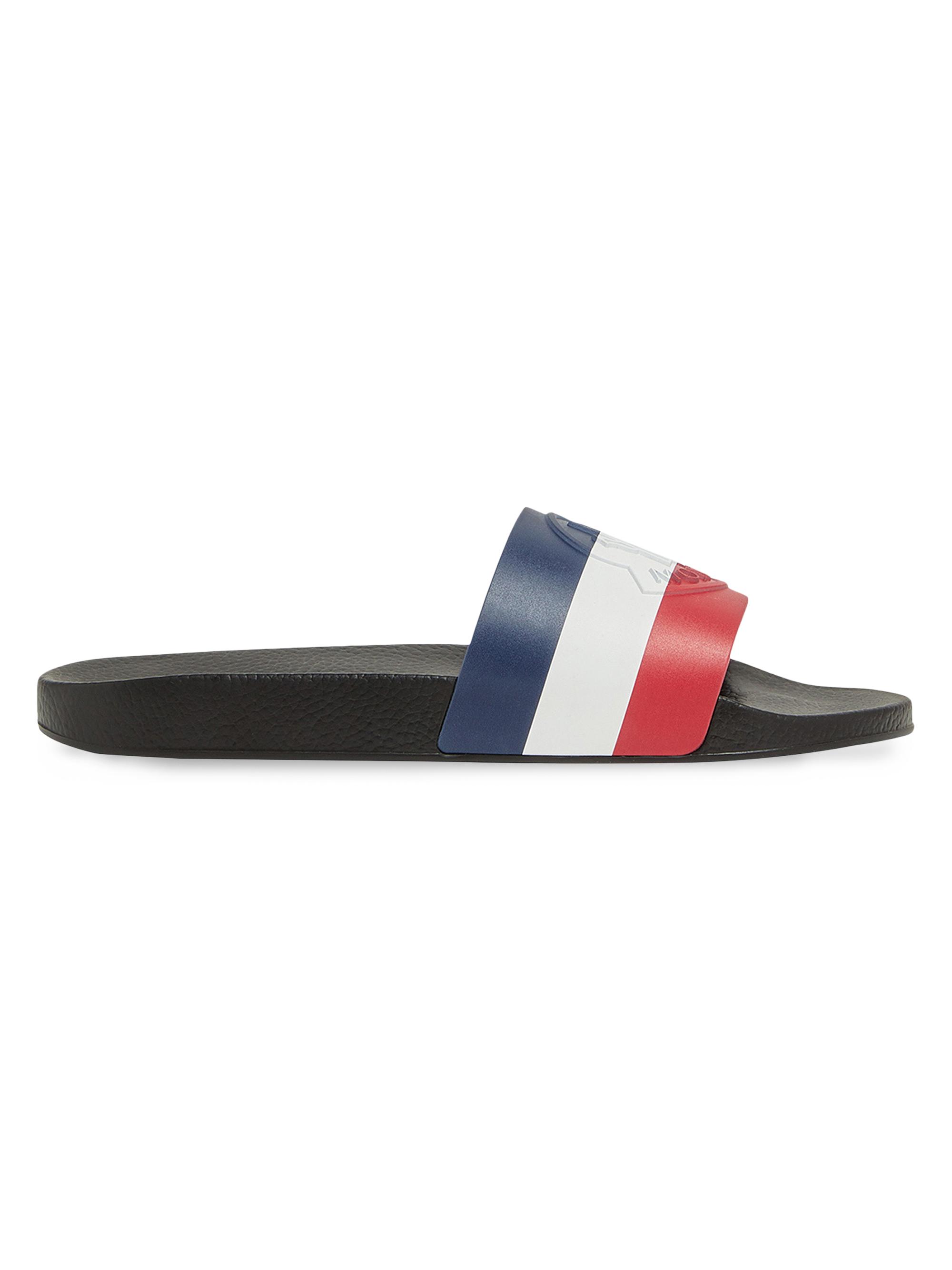 Moncler Men's Basile Slides in Rubber - Black
