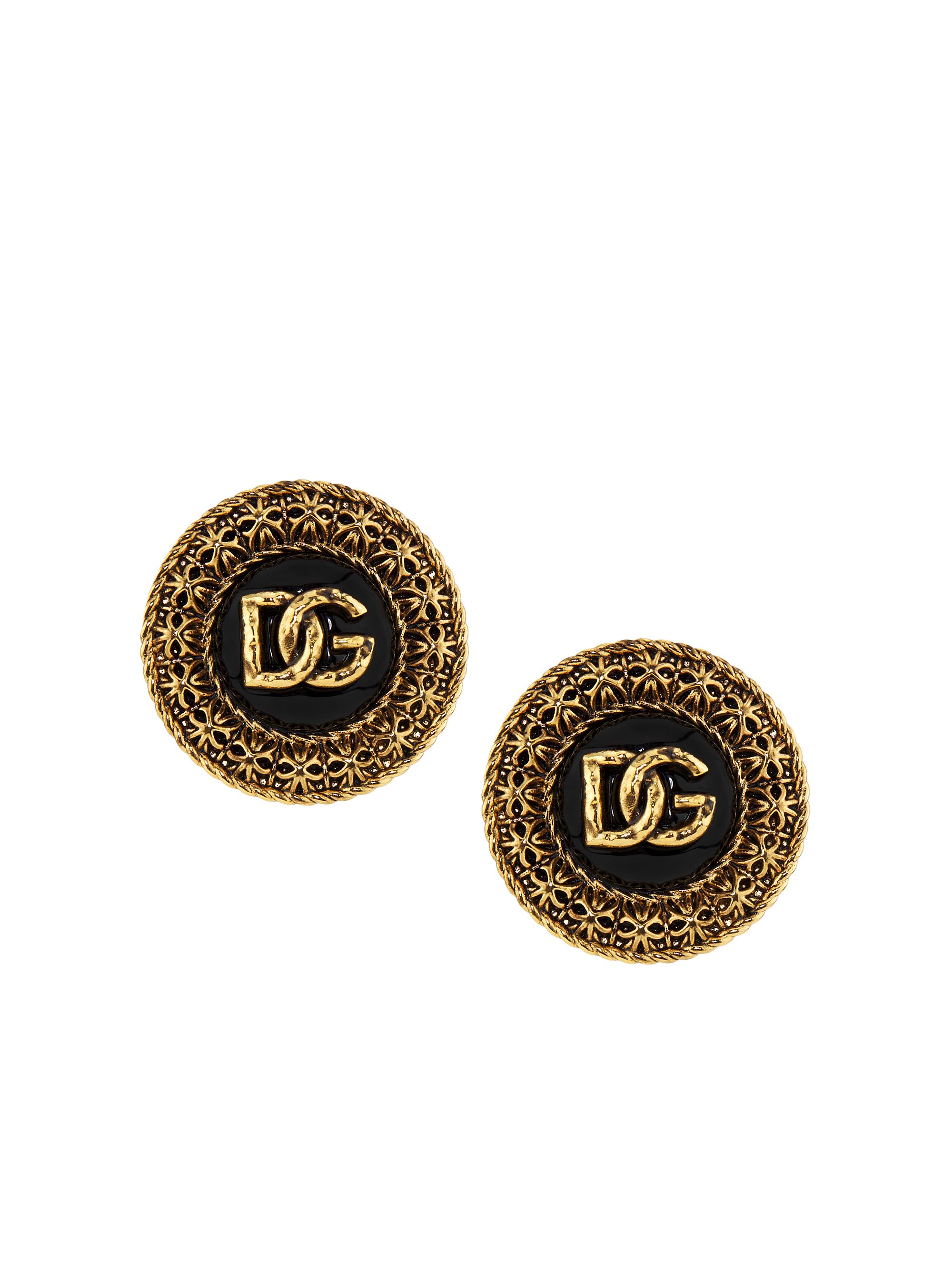 Dolce & Gabbana Women's Goldtone Logo Clip-On Earrings - Gold