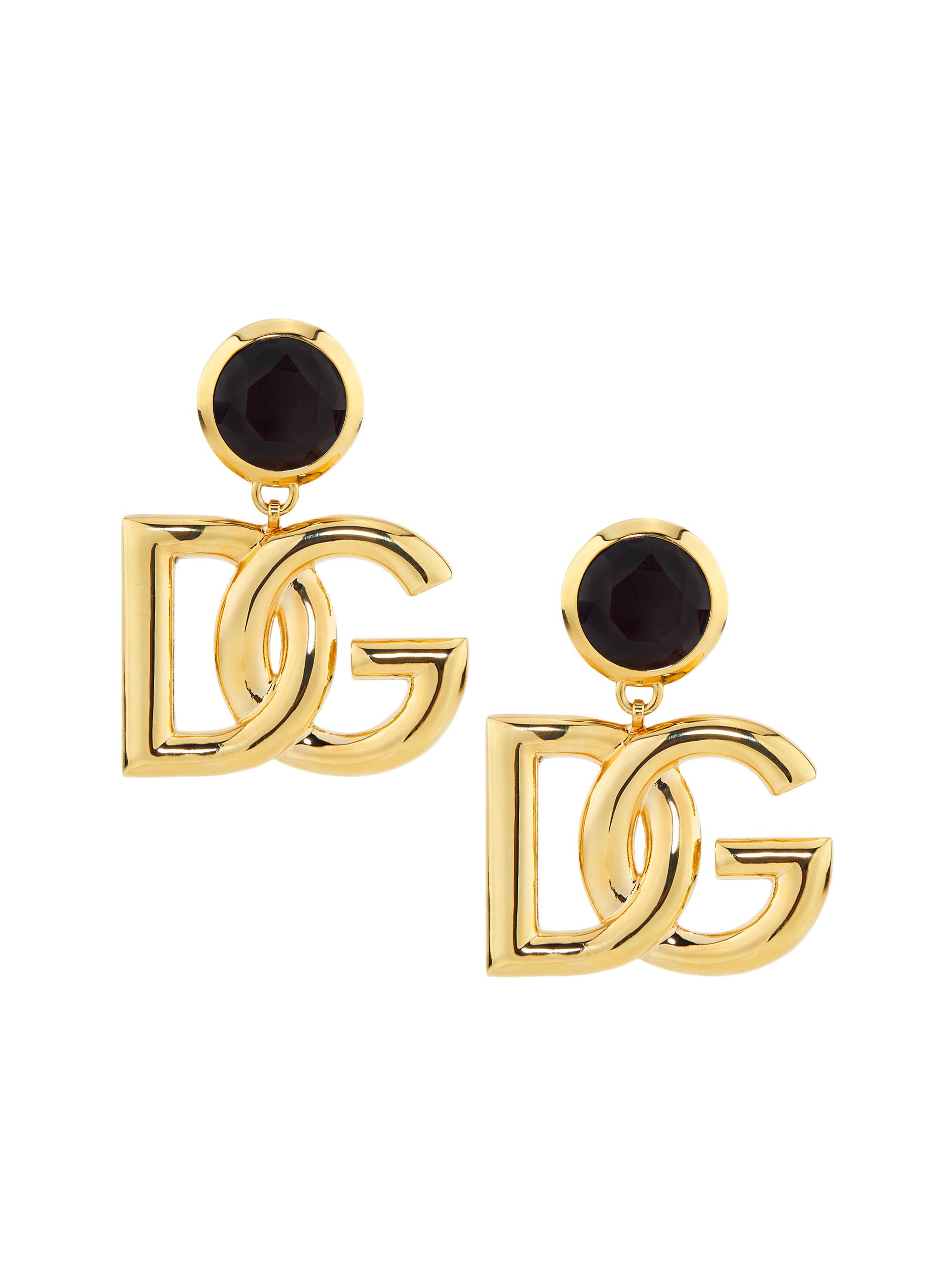Dolce&Gabbana Monogram Clip-On Drop Earrings | Saks Fifth Avenue