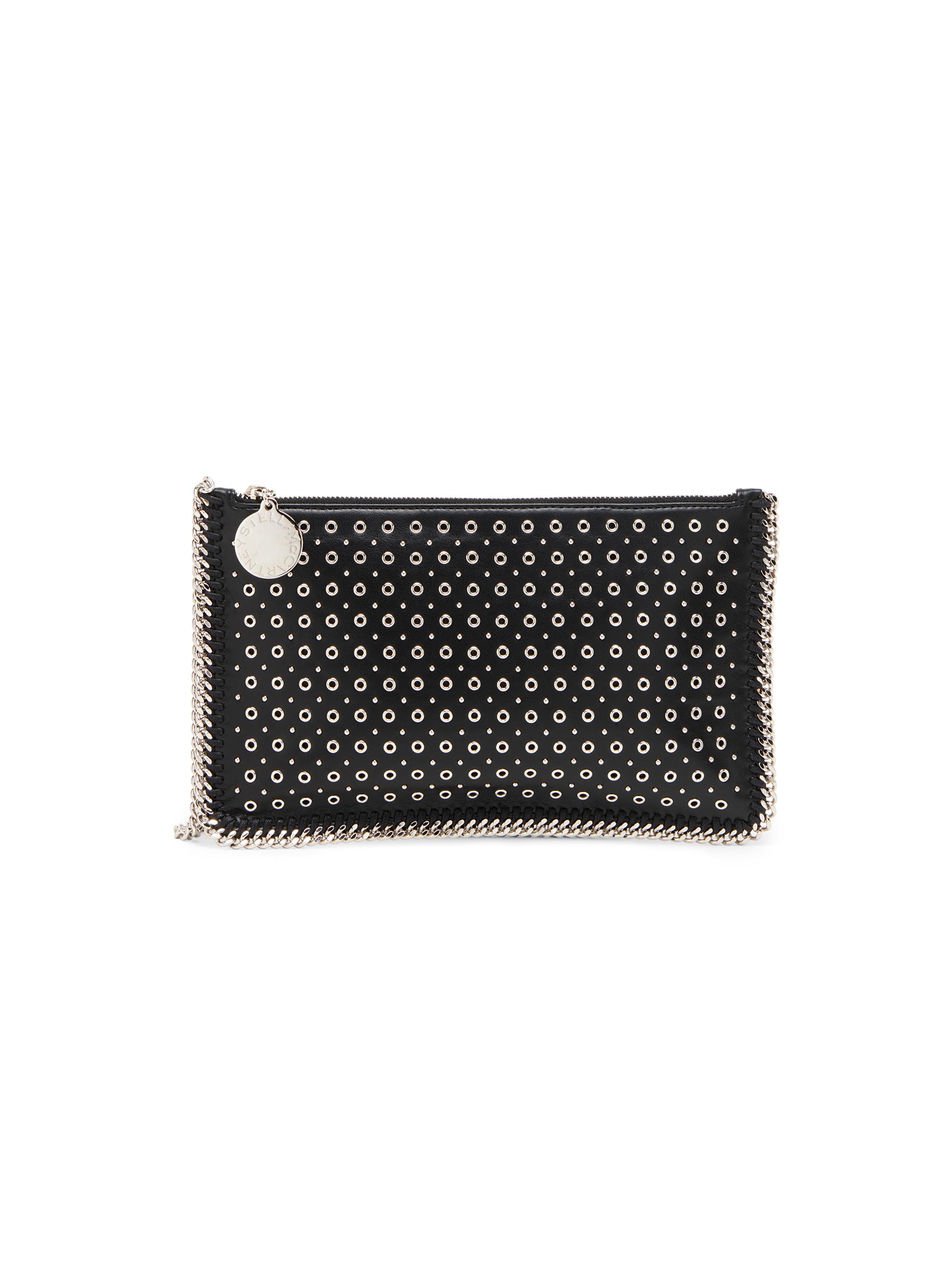 Stella McCartney Women's Falabella Eyelet Convertible Pouch - Black