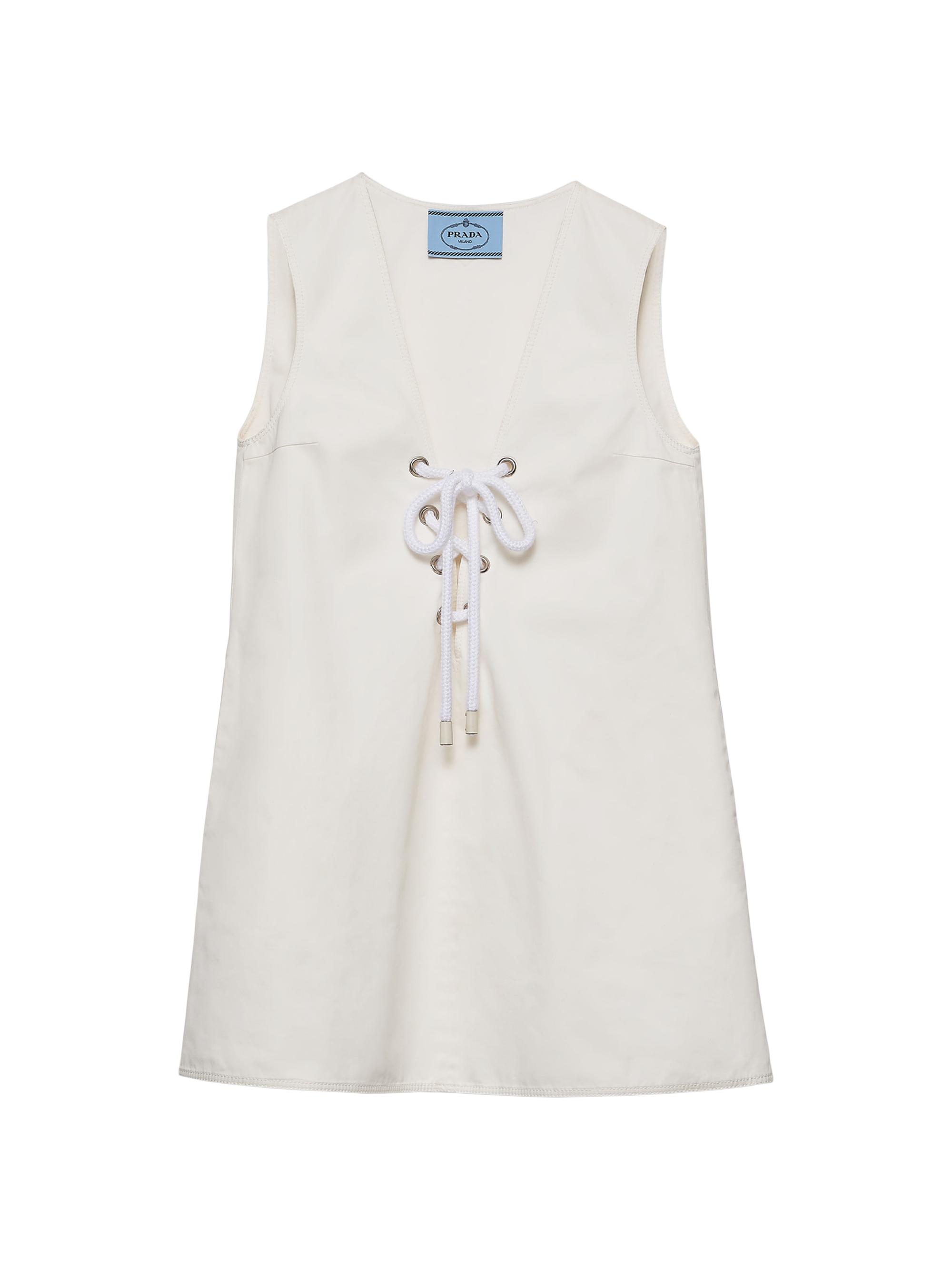 Prada Women's Old Satin Mini-Dress - White