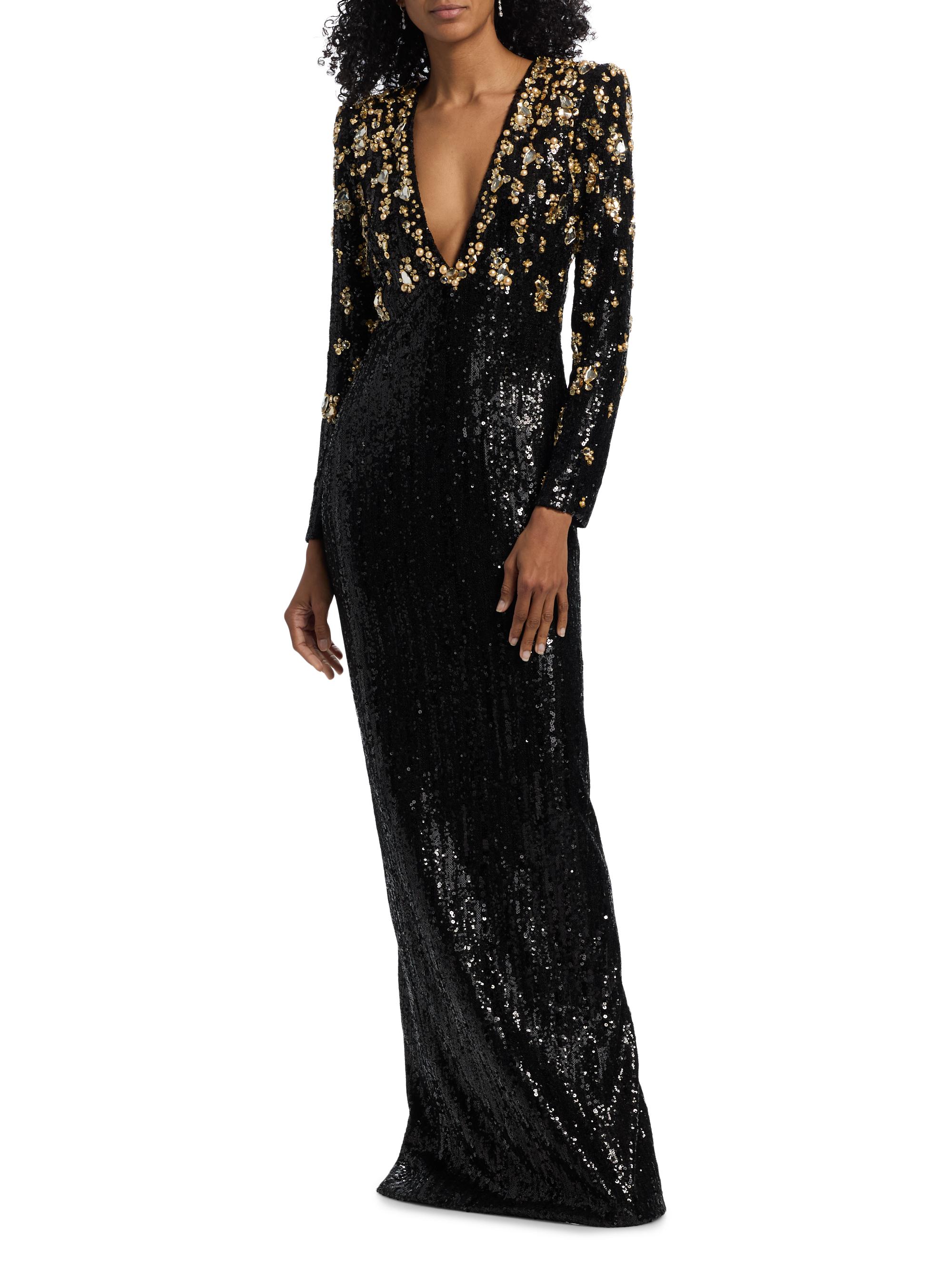 slim fit dress slacks Black/Gold Cape Long Dress  URock Couture