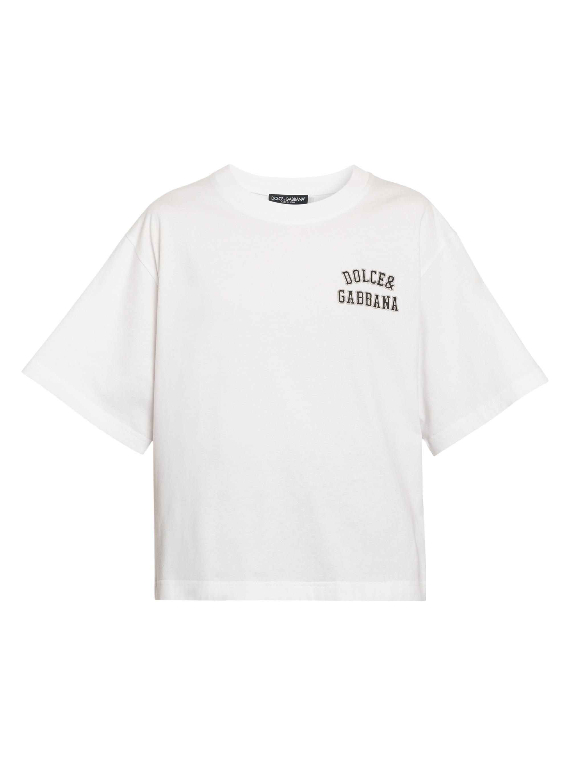 トップス DOLVE&GABBANA Jersey T-shirt with crystal DG embellishment in Multicolor for