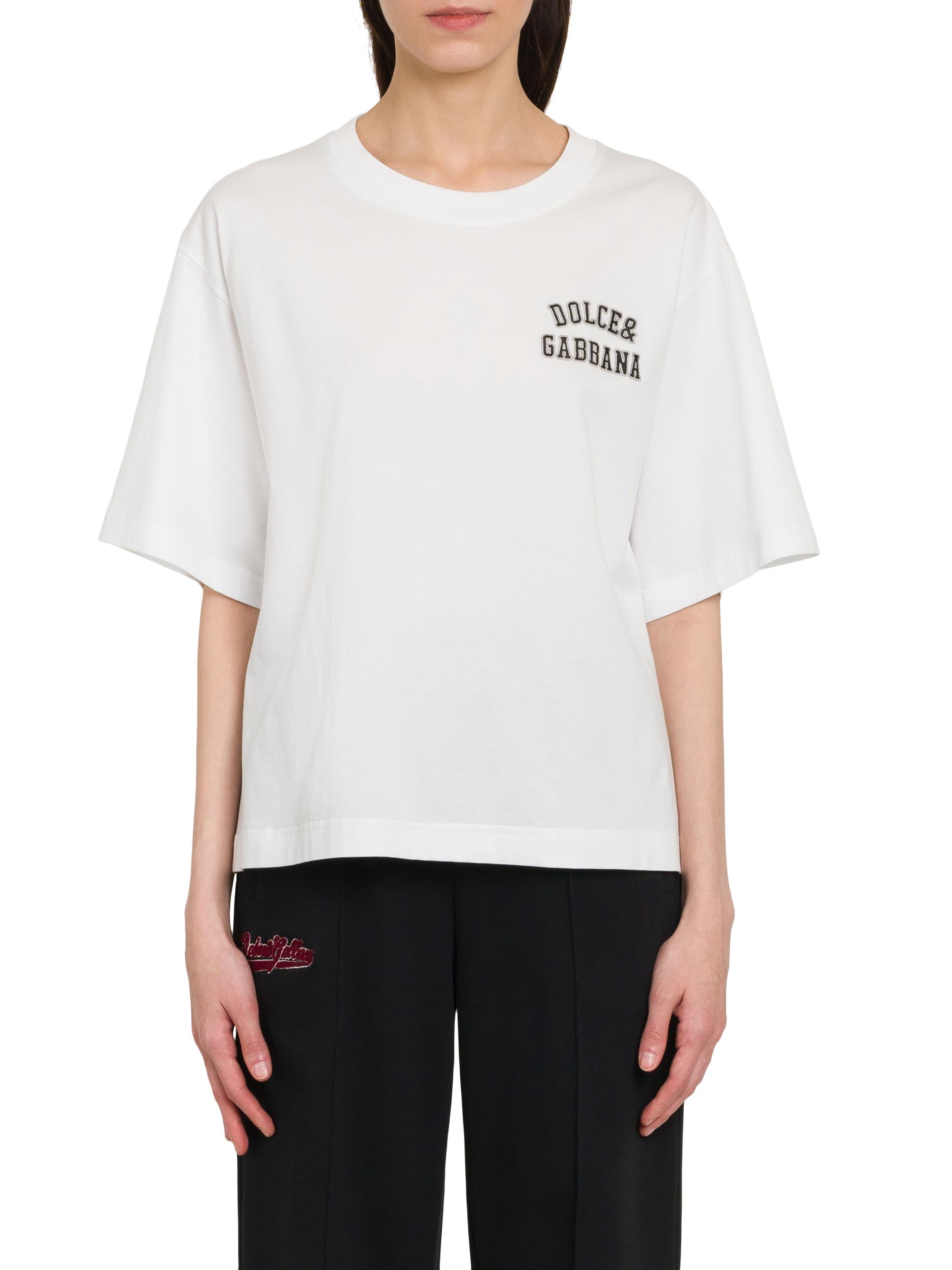 Dolce&Gabbana Logo Cotton Boxy T-Shirt | Saks Fifth Avenue