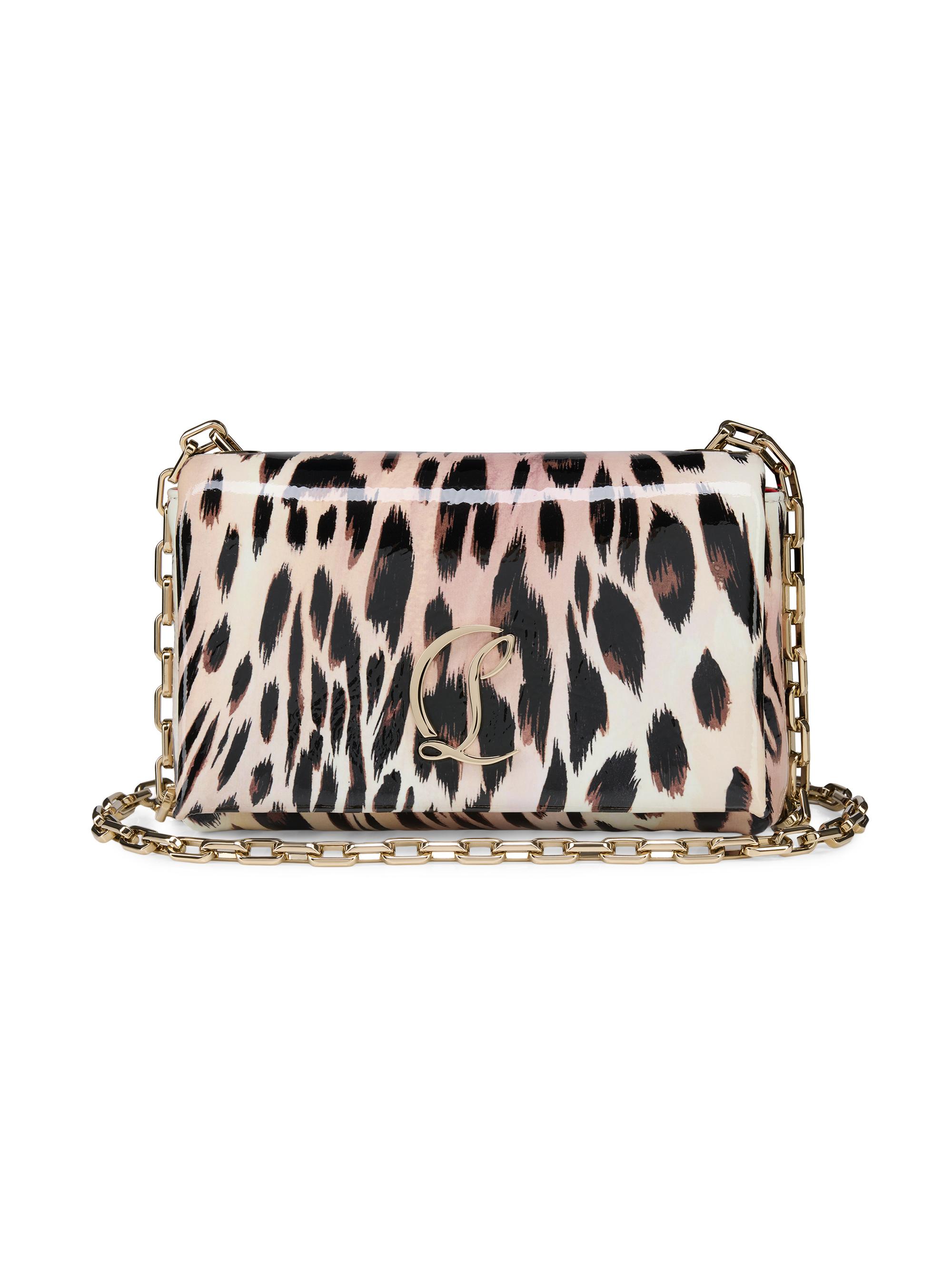 Christian Louboutin Women's Loubi54 Gigi-Print Patent Leather Crossbody Bag