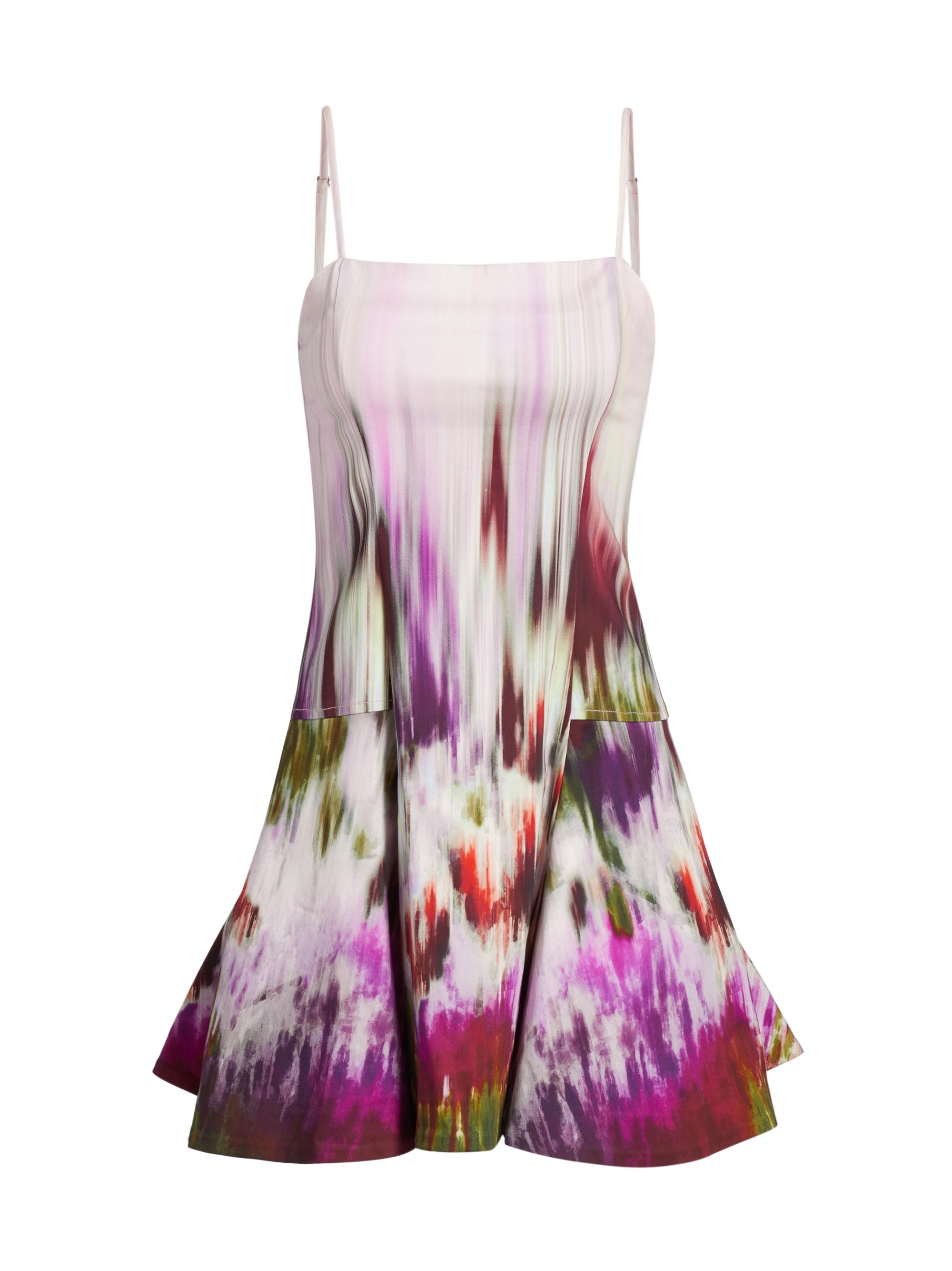 SIMKHAI Women's Judie Printed A-Line Minidress - Sorbet Motion Blur