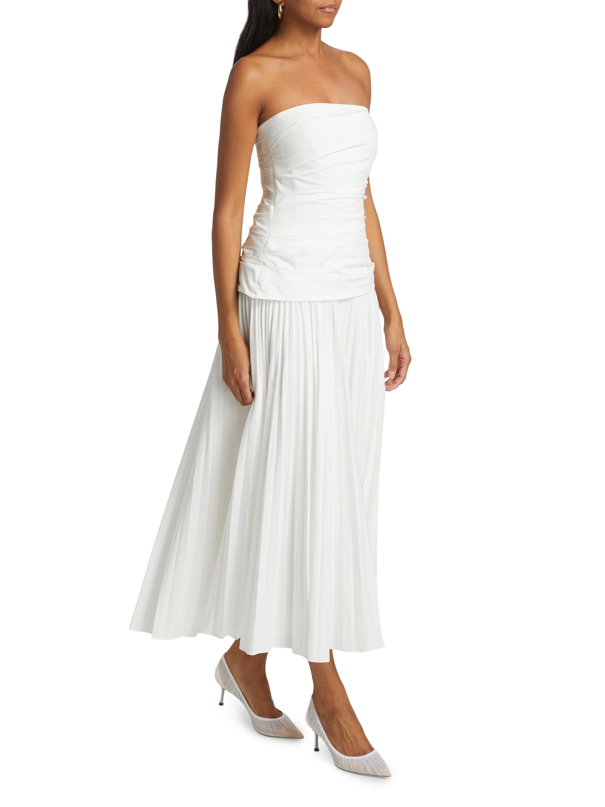 SIMKHAI Arie Strapless Bustier Midi-Dress | Saks Fifth Avenue