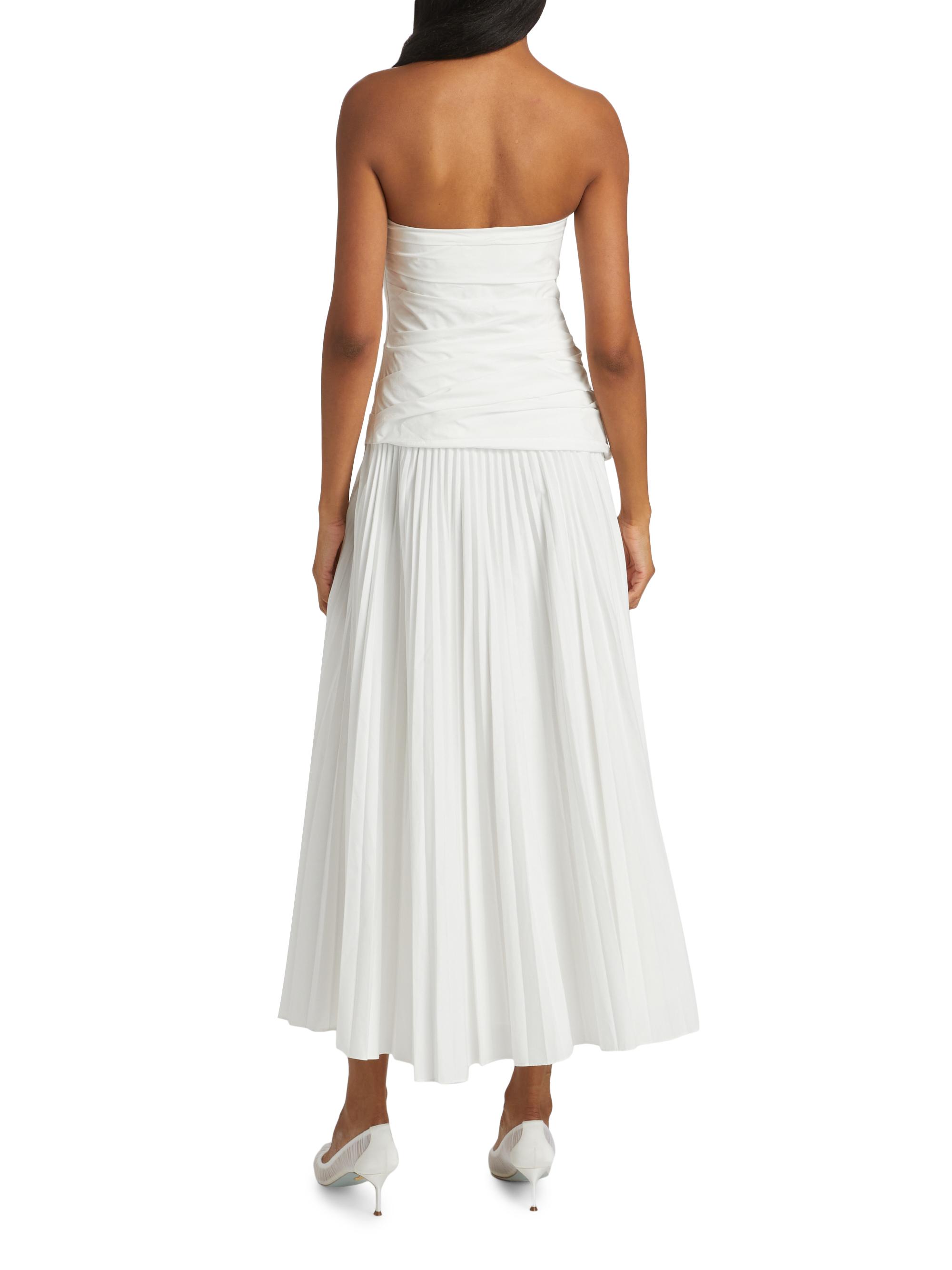 SIMKHAI Arie Strapless Bustier Midi-Dress | Saks Fifth Avenue