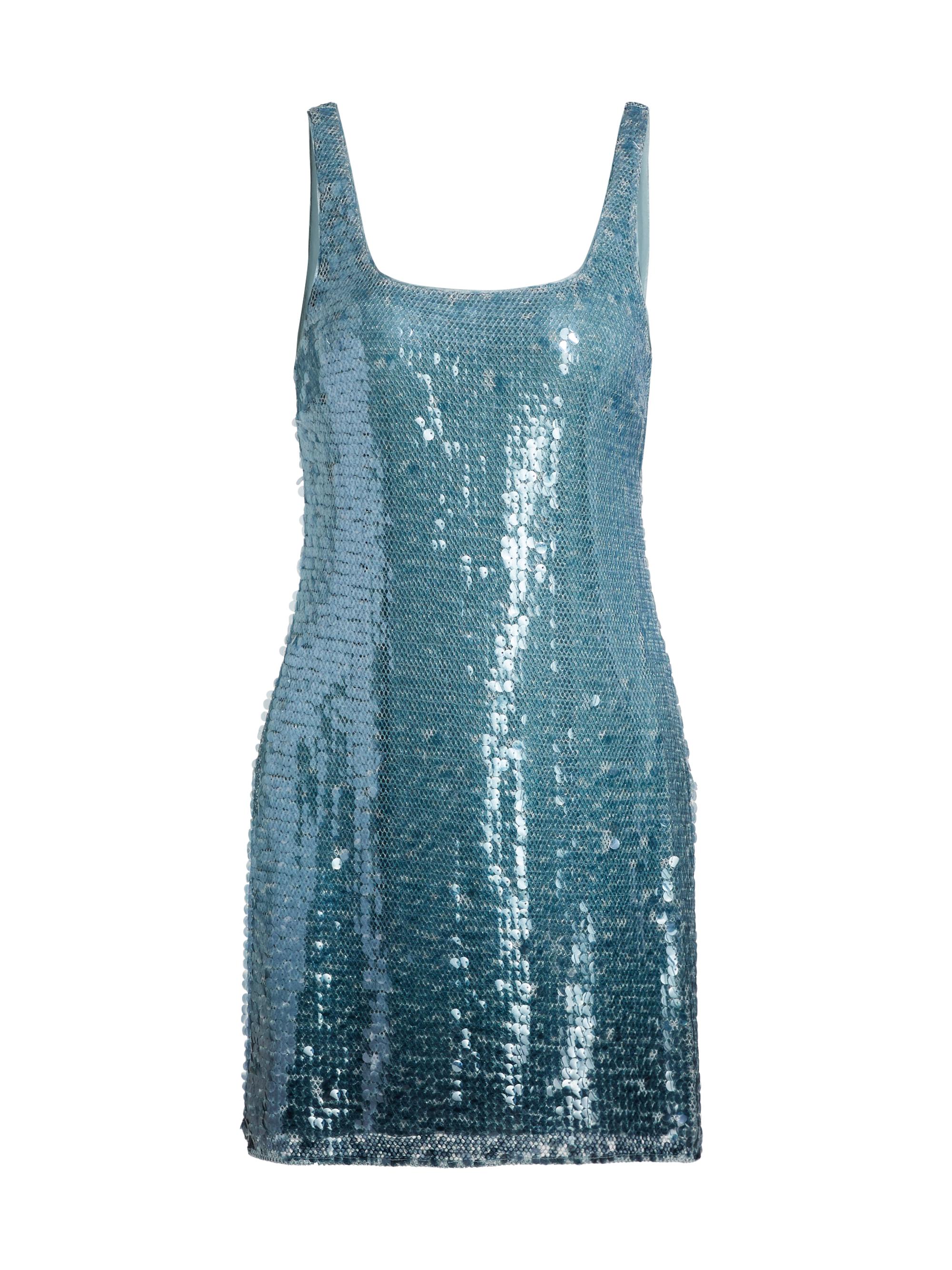 SIMKHAI Women's Alayna Sequined Minidress - Azure Sky