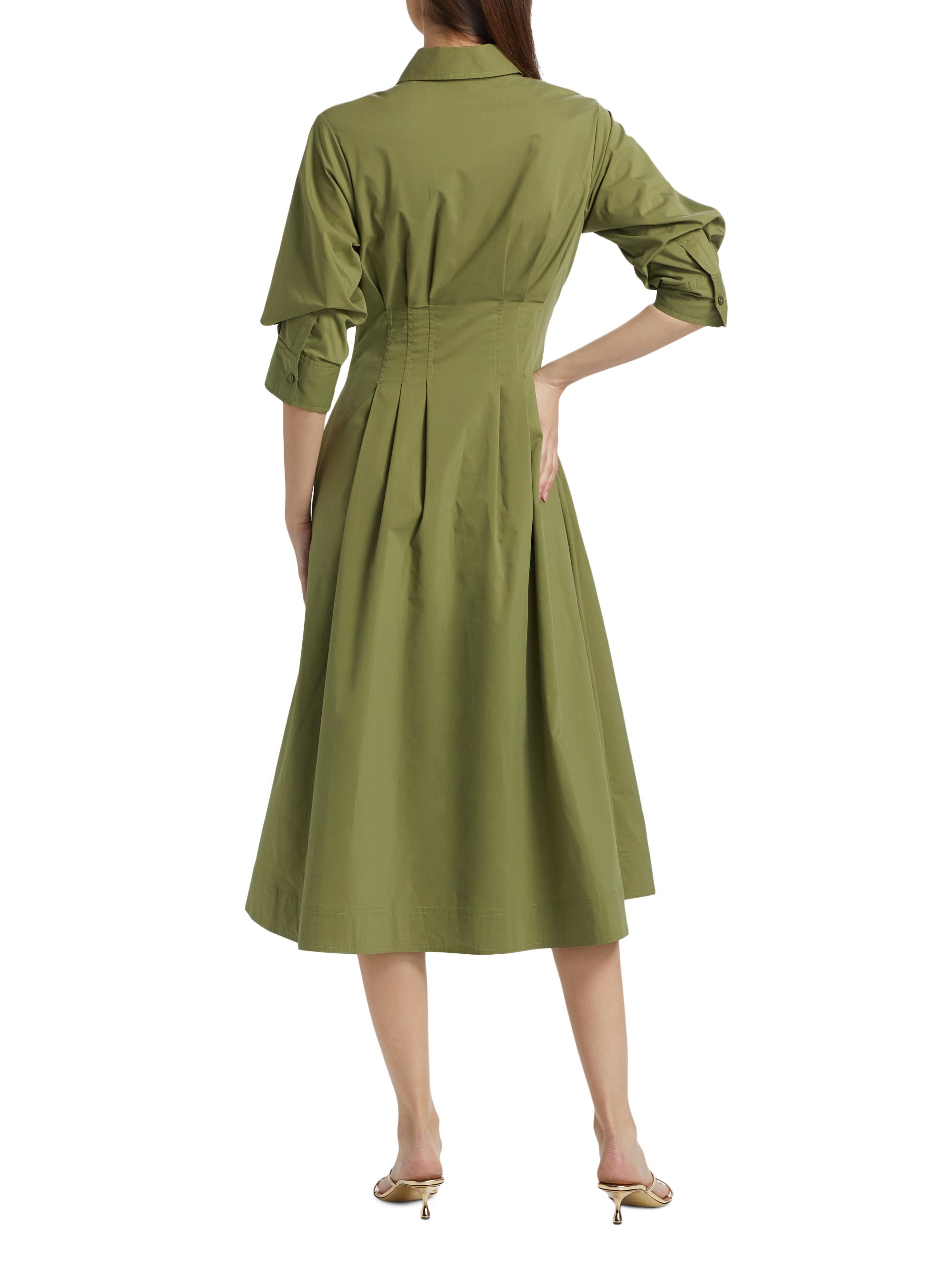 Jazz Pintuck Midi Dress - Tulip
