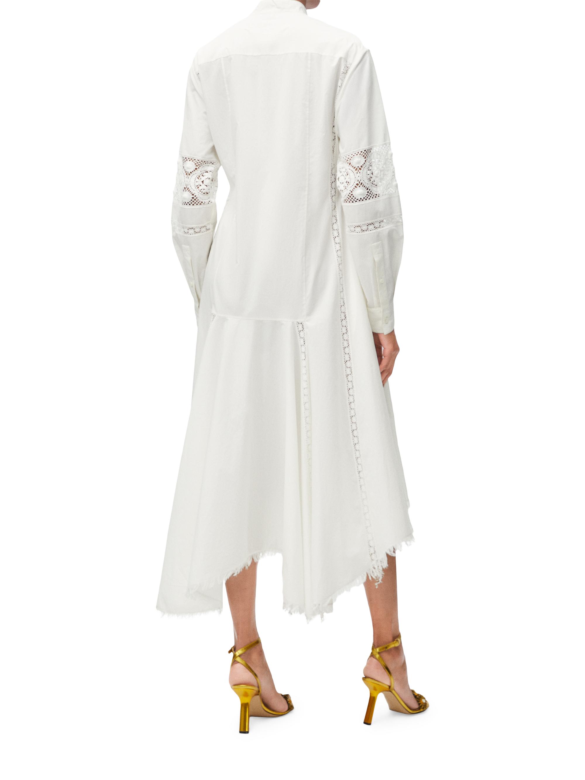 LOEWE LOEWE x Paula's Ibiza Lace Long-Sleeve Shirtdress | Saks Fifth Avenue