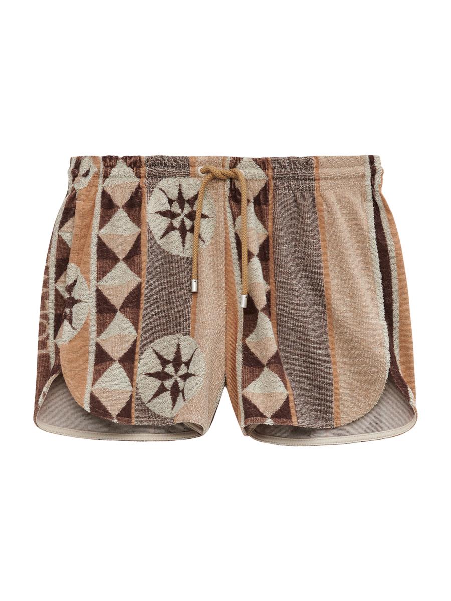 Loewe Geo Toweling Pull-on Shorts In Multi