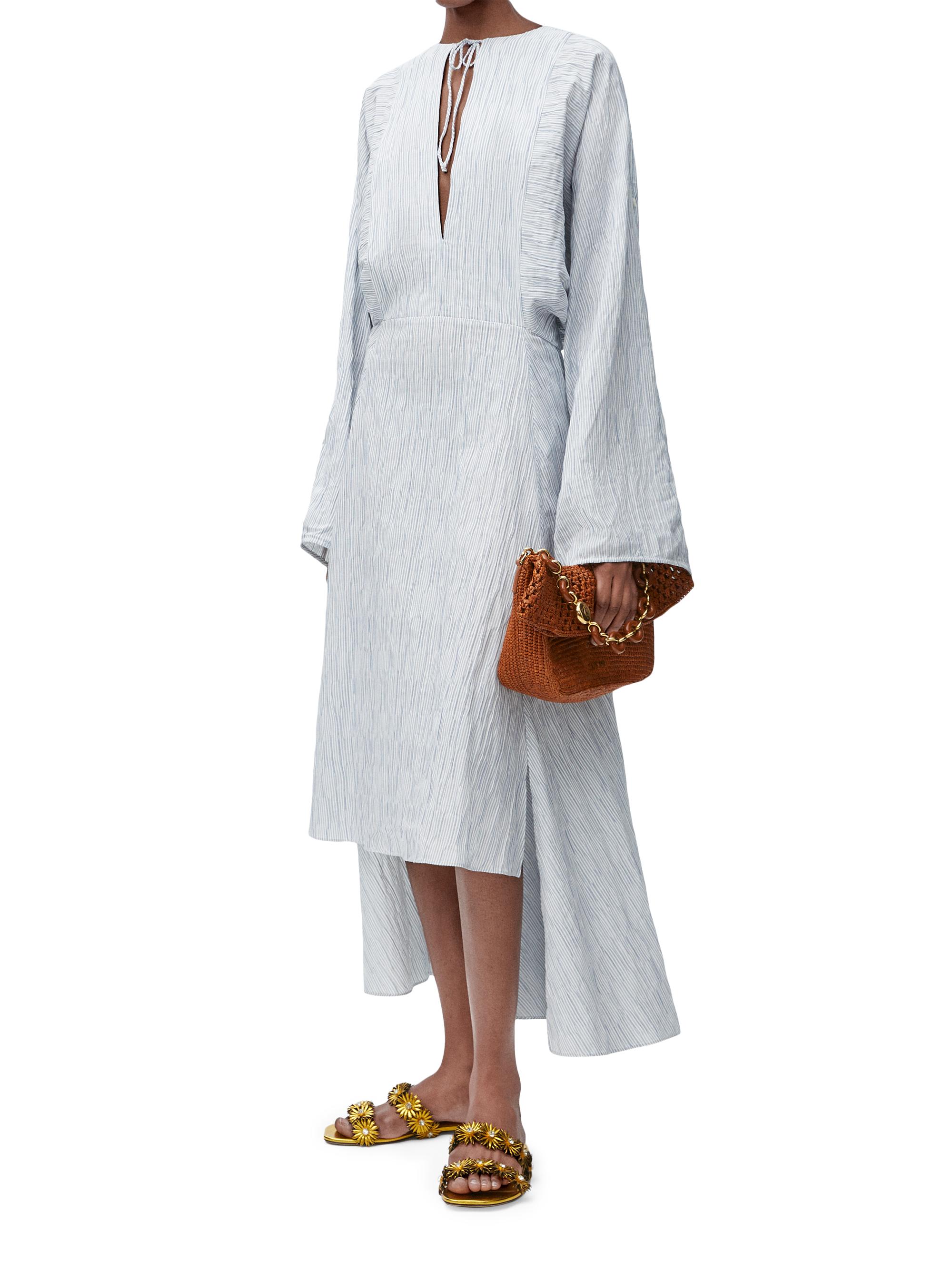 LOEWE LOEWE x Paula's Ibiza Striped Long-Sleeve Caftan
