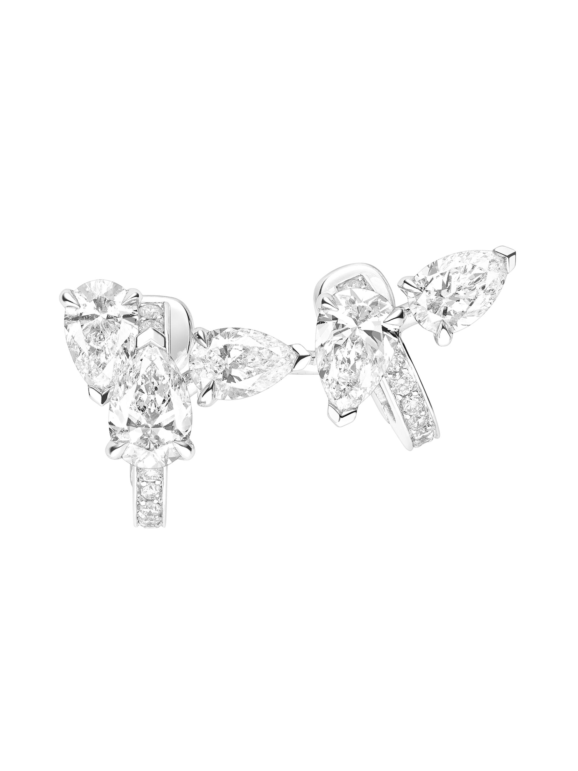 Repossi Women's Serti Sur Vide 18K White Gold & 1.40 TCW Diamond Single Earring - Right - White Gold
