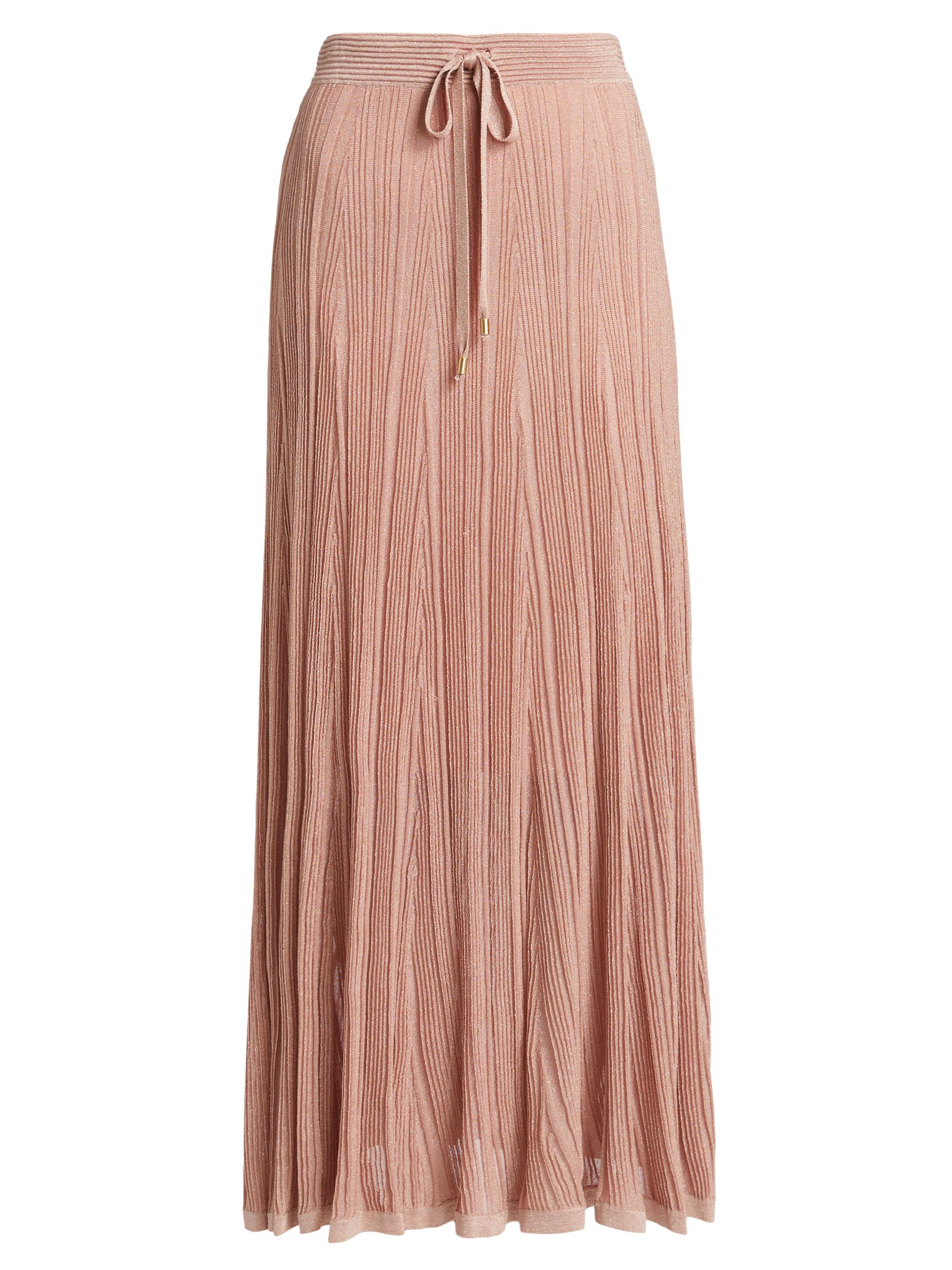 Zimmermann Lucky Pleated Metallic Maxi Skirt | Saks Fifth Avenue