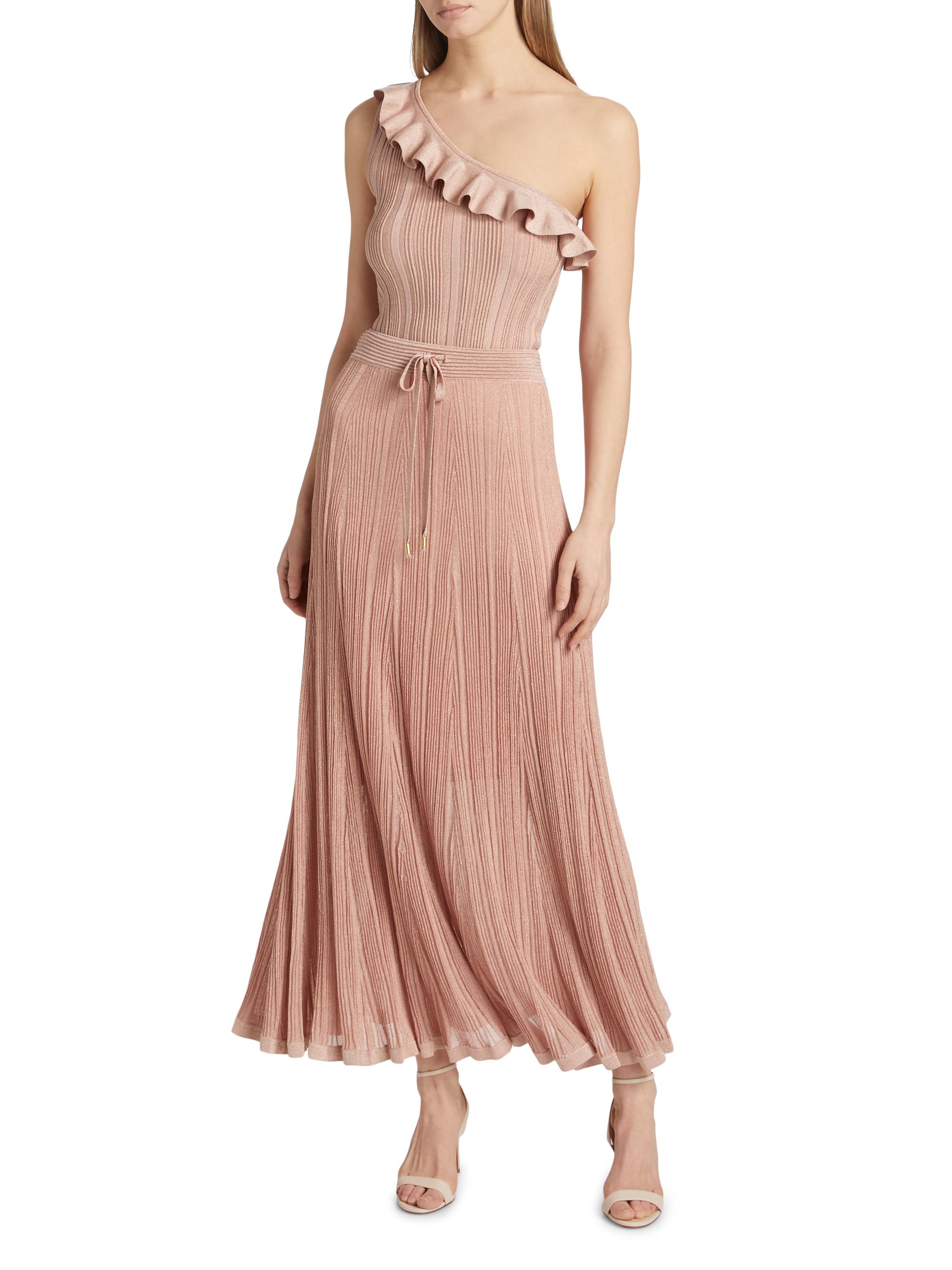 Zimmermann Lucky Pleated Metallic Maxi Skirt | Saks Fifth Avenue