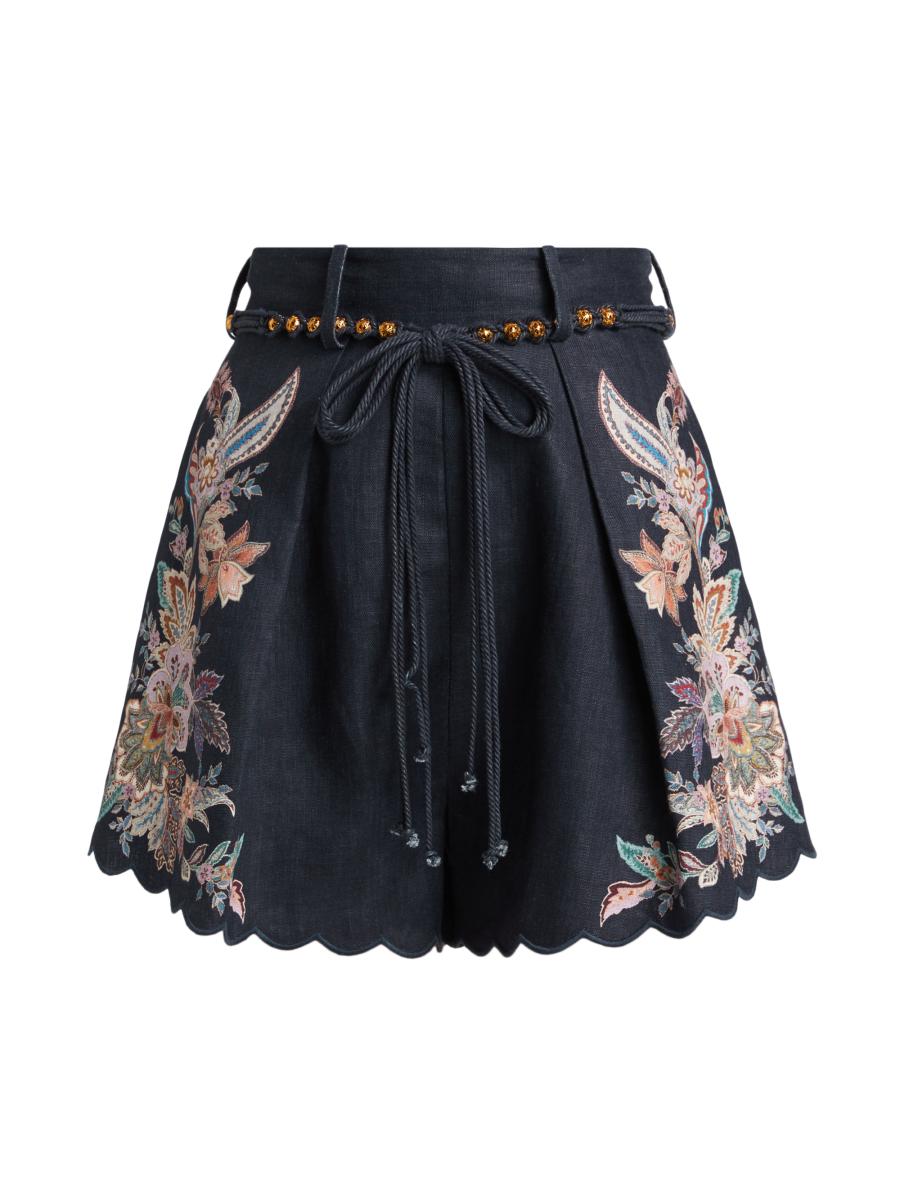 ショーツ ZIMMERMANN CASCADIAN TUCK SHORTS IN LINEN Zimmermann Cascadian Tuck Shorts | Saks Fifth Avenue