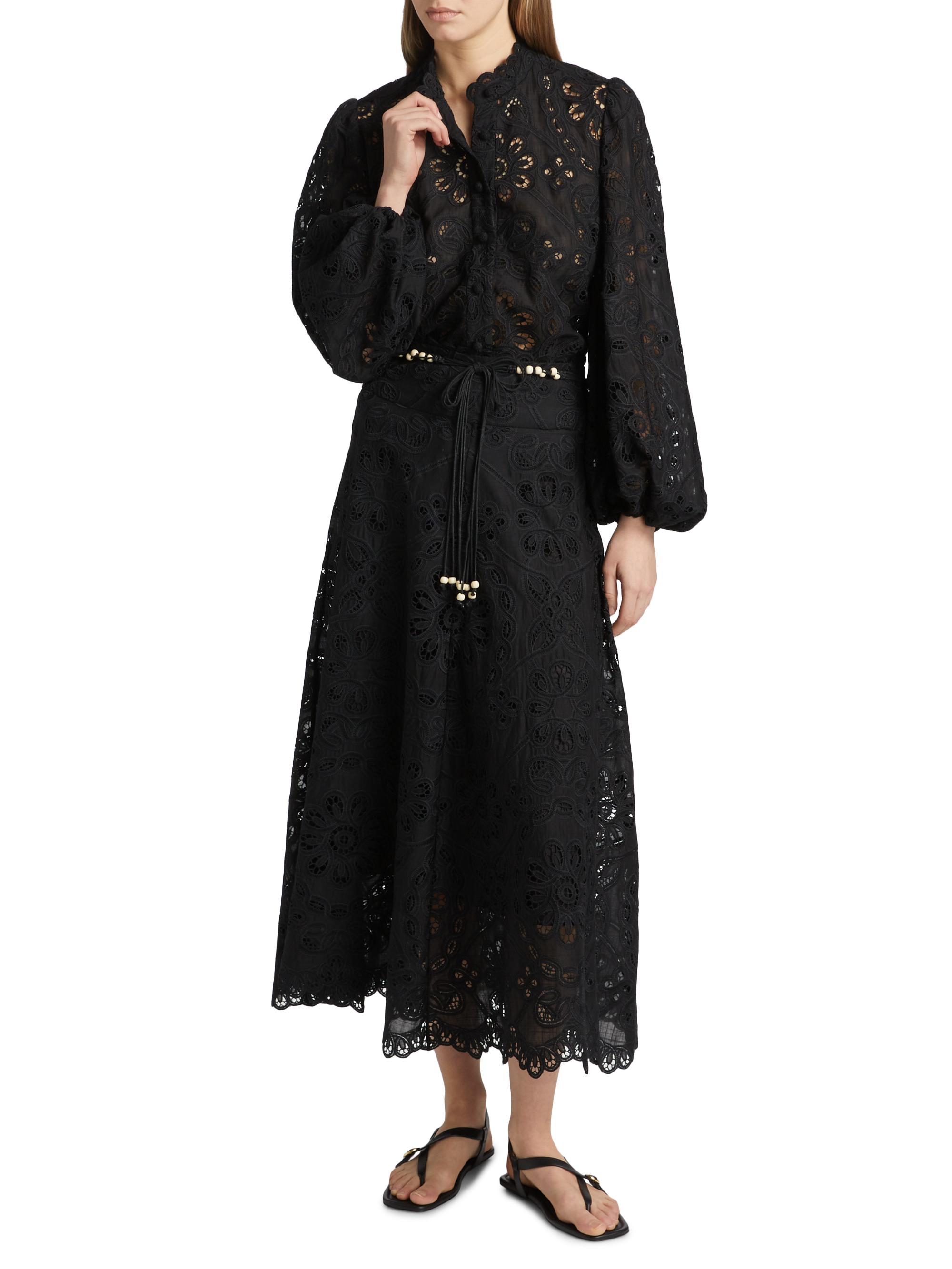 frm555様 Zimmermann Rhiannon Lace Cotton Button-Front Top | Saks Fifth Avenue