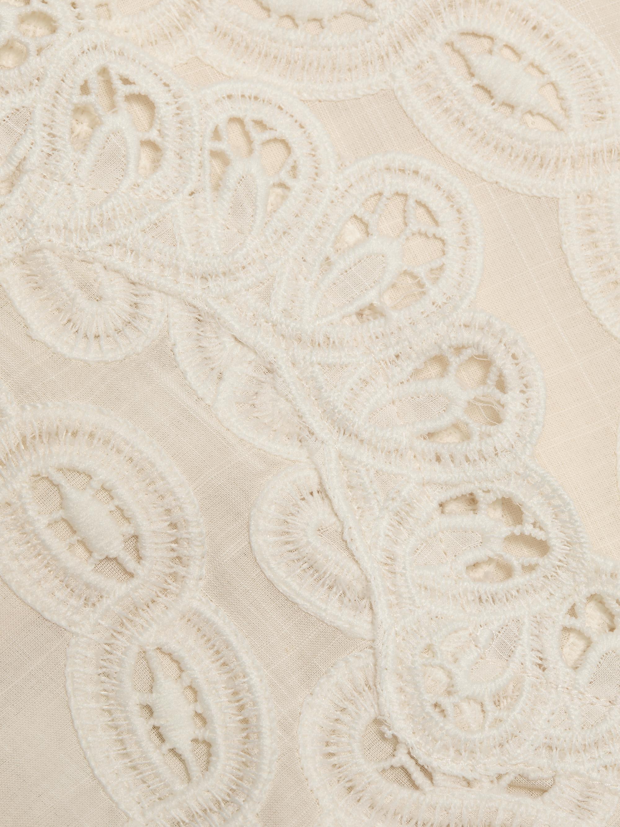 Zimmermann Rhiannon Embroidered Cotton Midi-Dress | Saks Fifth Avenue