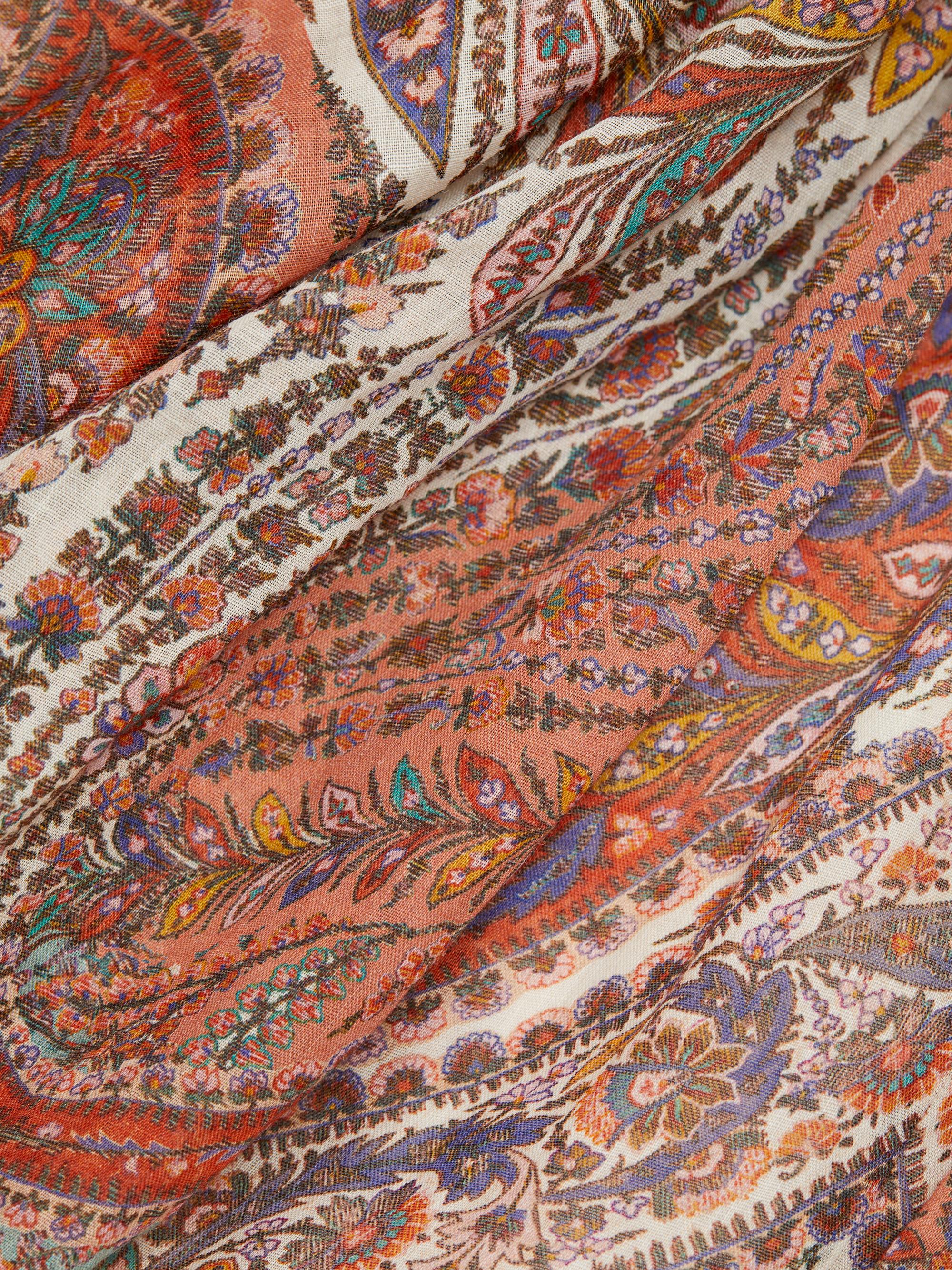 Zimmermann Rhiannon Printed Ramie Midi-Dress | Saks Fifth Avenue